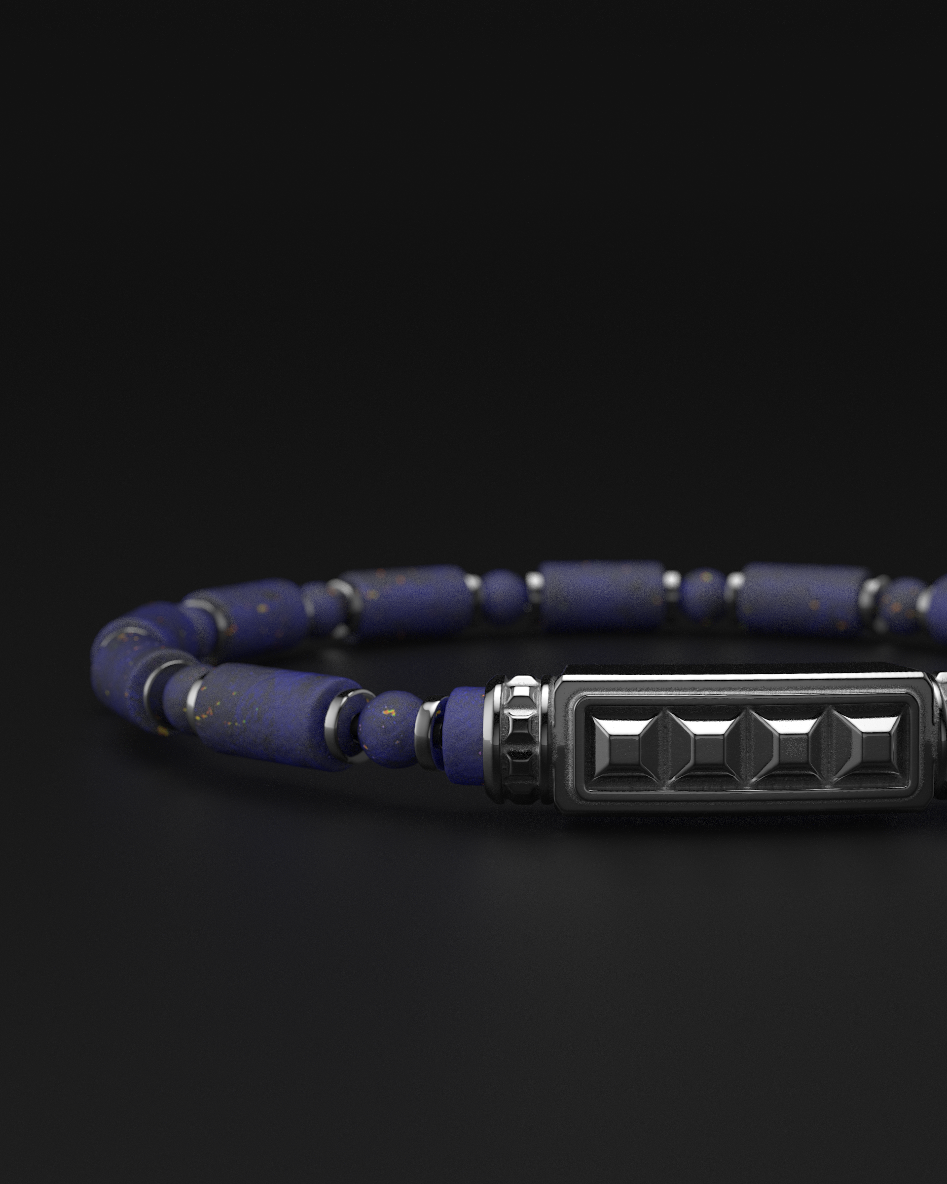 Bracciale Opaco Onice 6mm | Essenziale