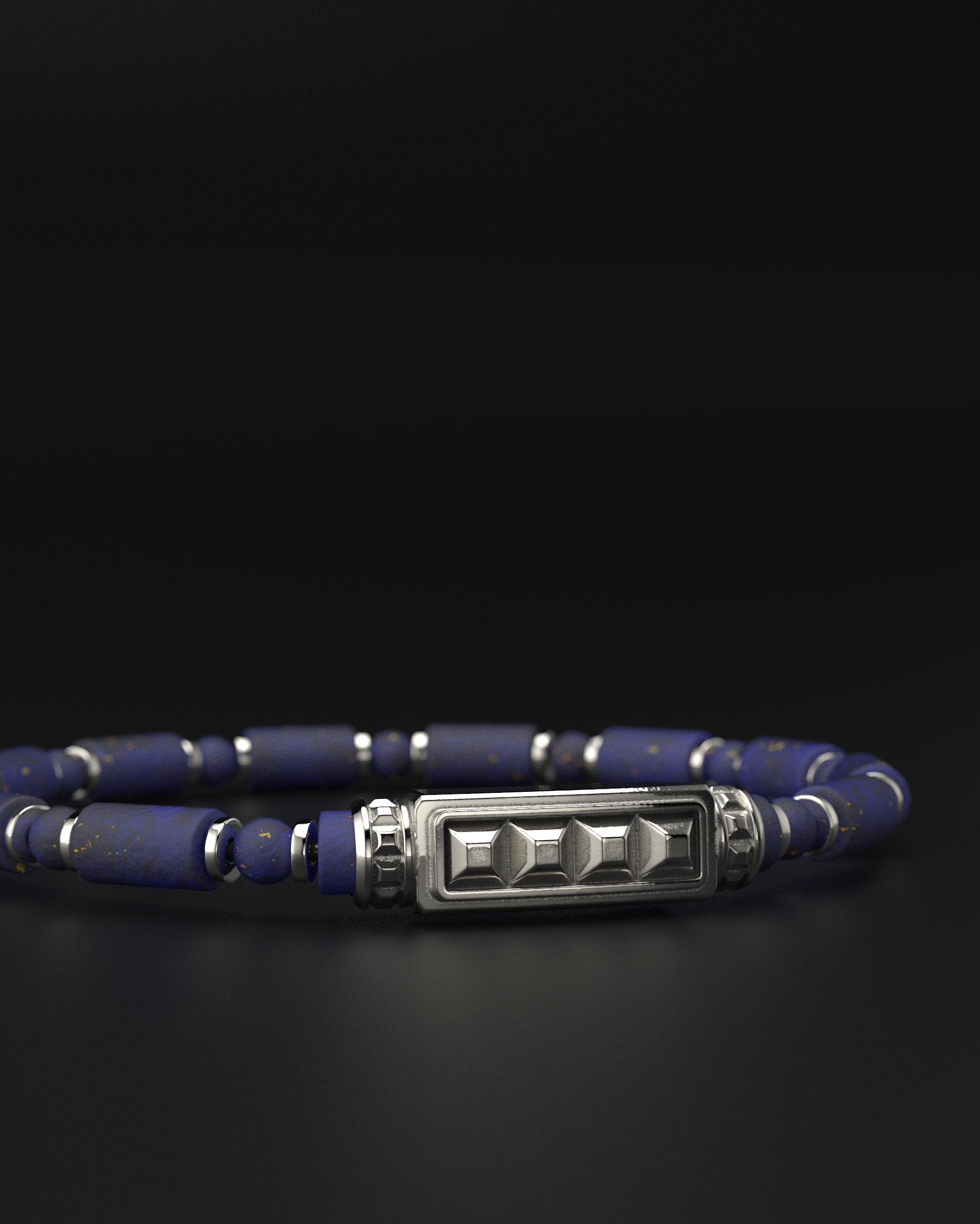 Bracciale Opaco Onice 6mm | Essenziale