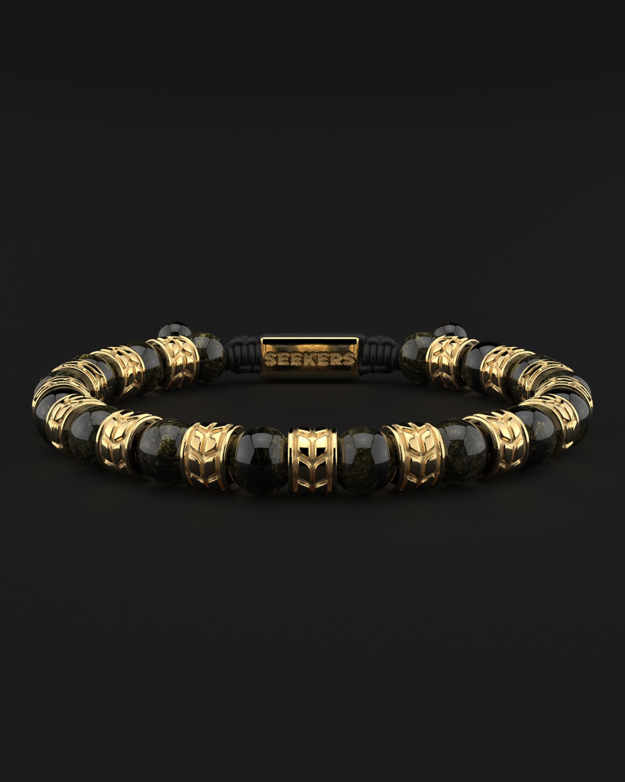 Obsidian Bracelet 8mm | Royale