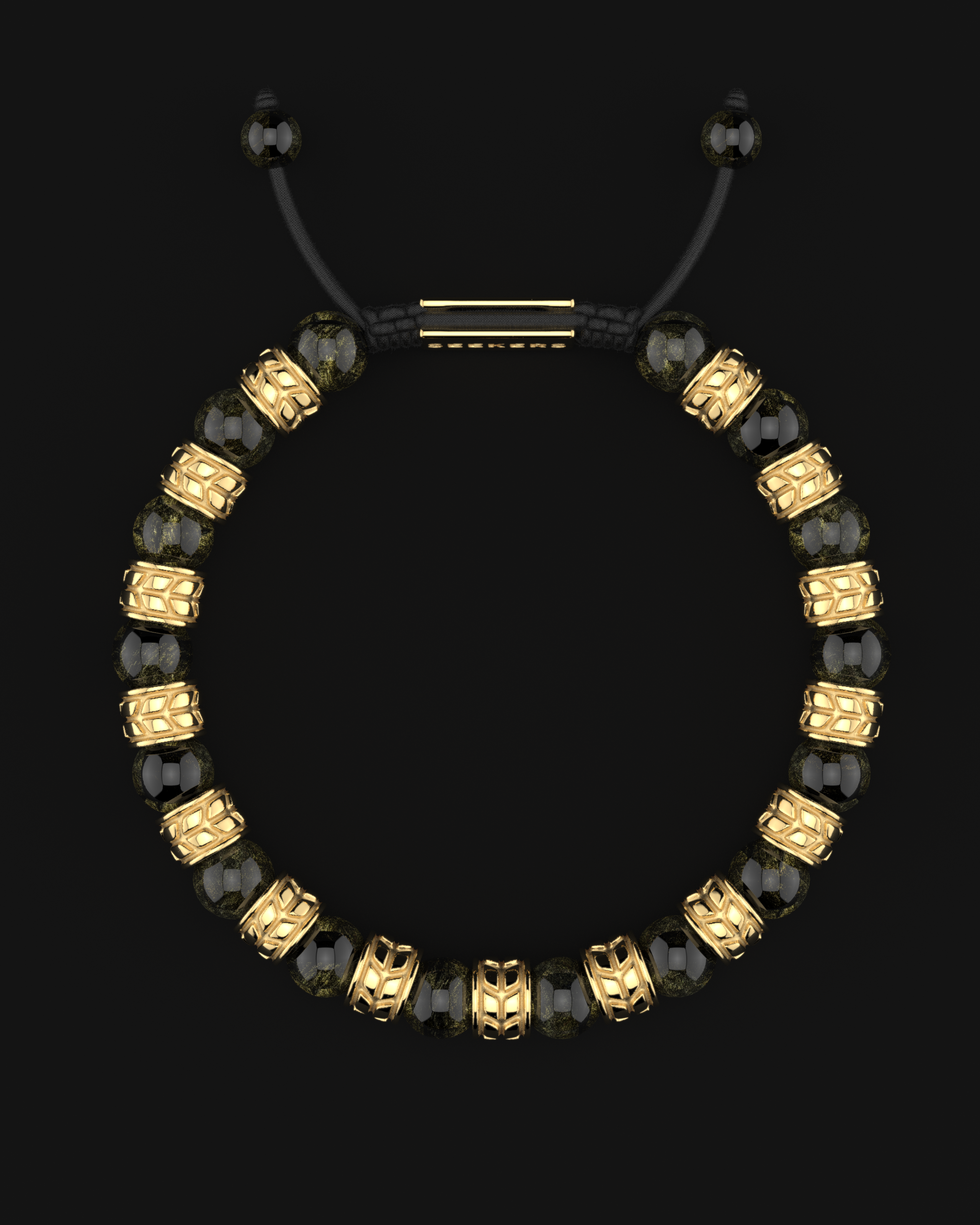 Obsidian Bracelet 8mm | Royale