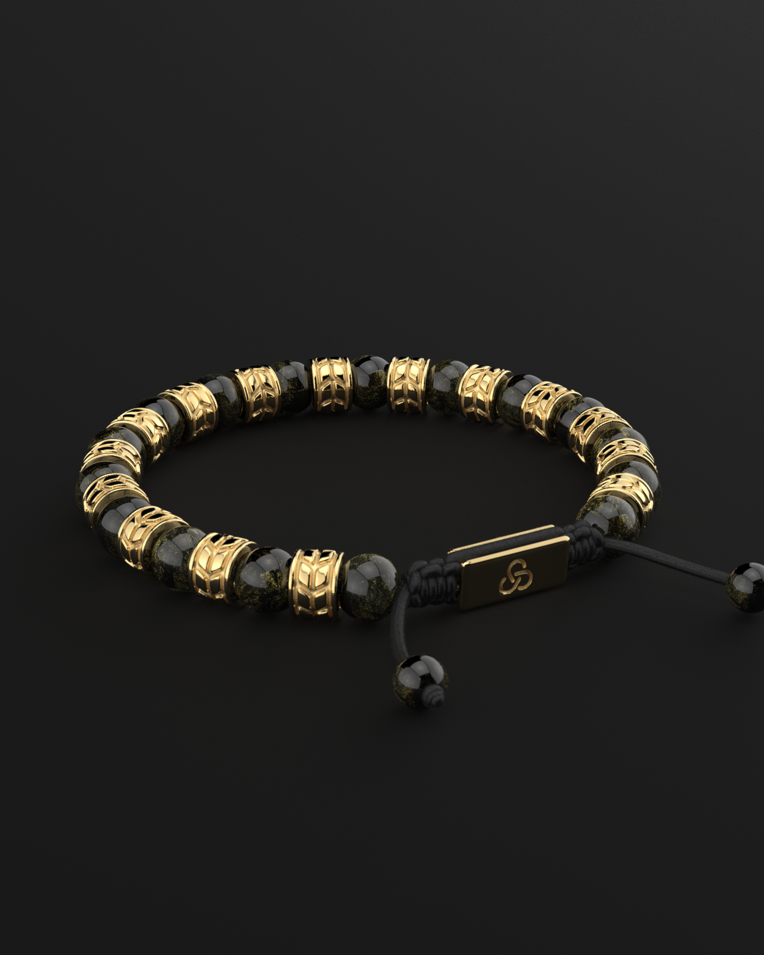 Obsidian Bracelet 8mm | Royale