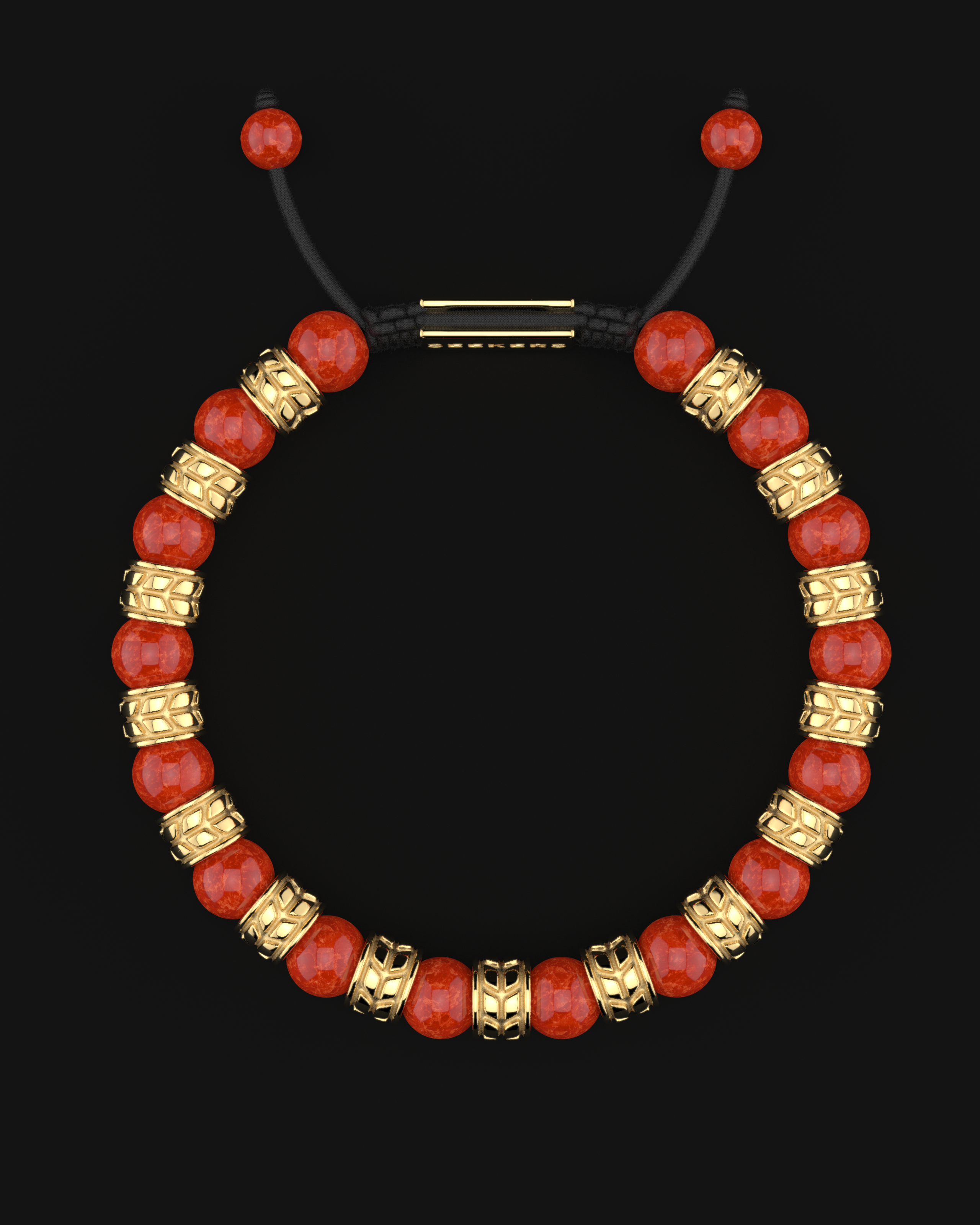 Red Jade Bracelet 8mm | Royale