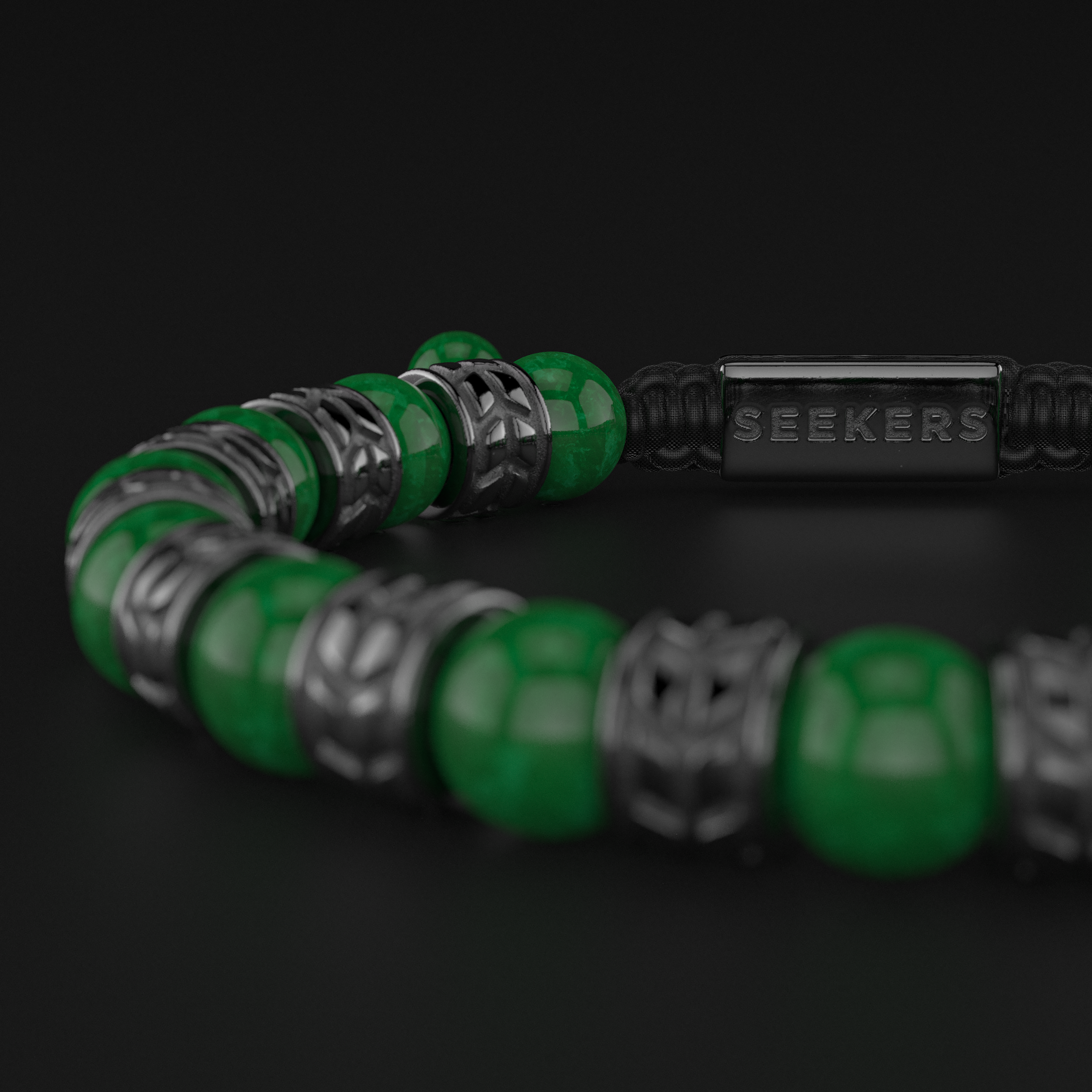 Emerald Jade Bracelet 8mm | Royale