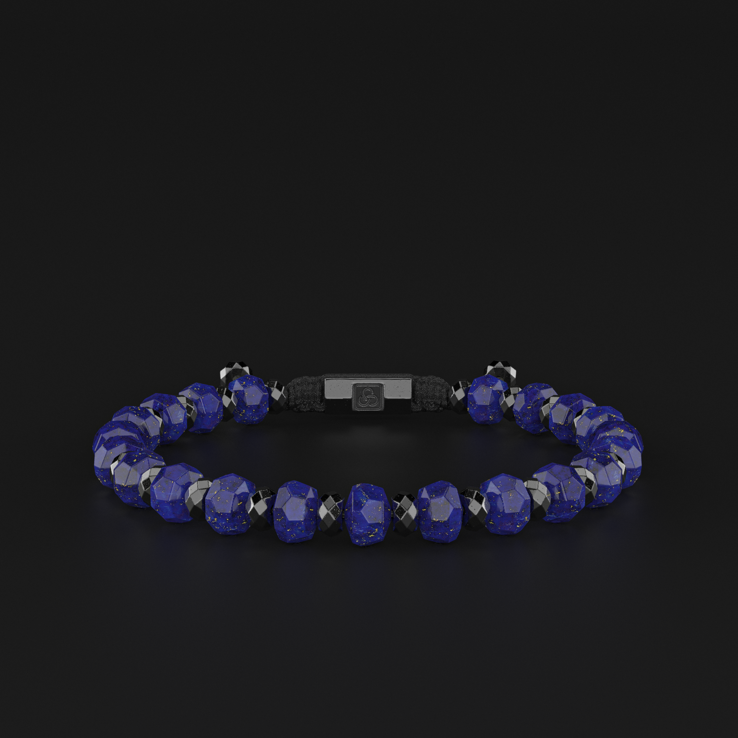 Lapis Lazuli Rondelle Bracelet | Spacer