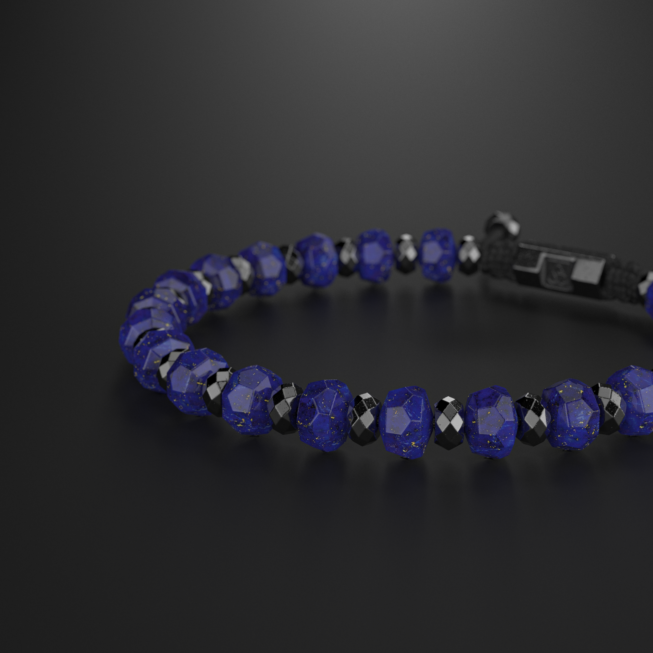 Lapis Lazuli Rondelle Bracelet | Spacer