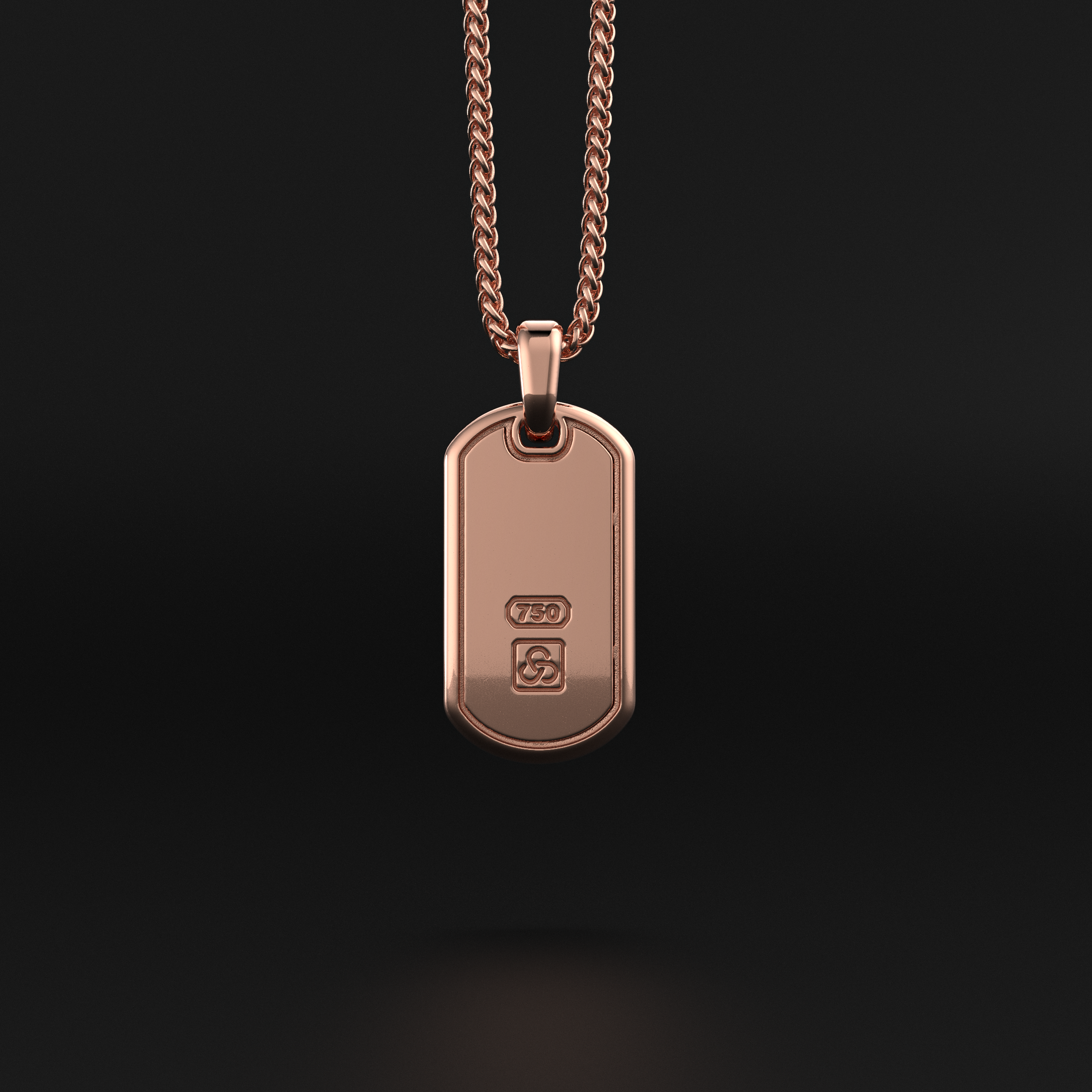 Royale Rose Solid Gold Pendant