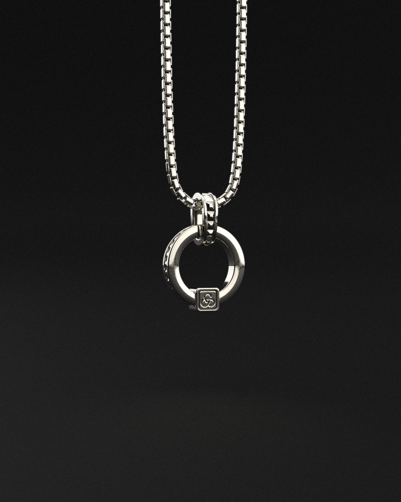 Raw Circle Pendant