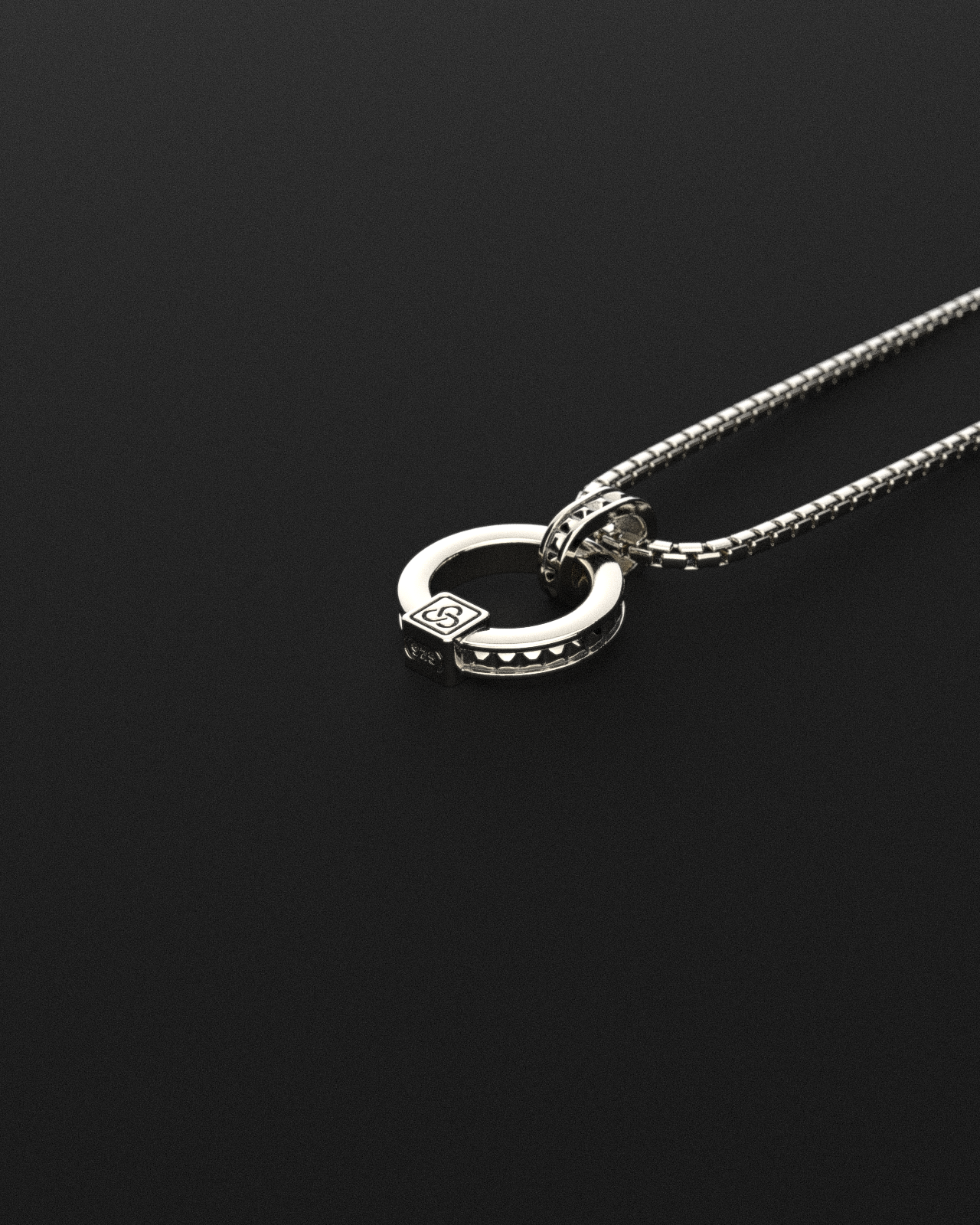 Raw Circle Pendant