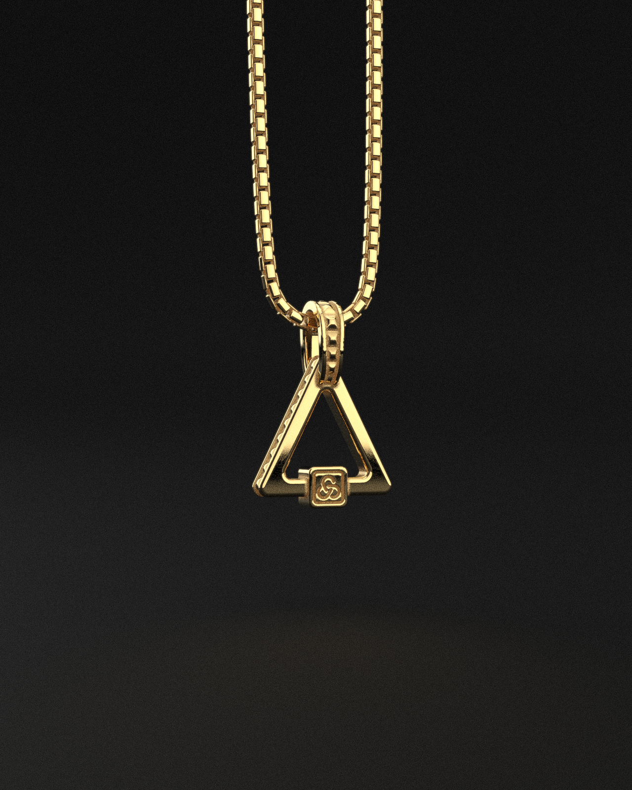 Raw Pyramid Pendant