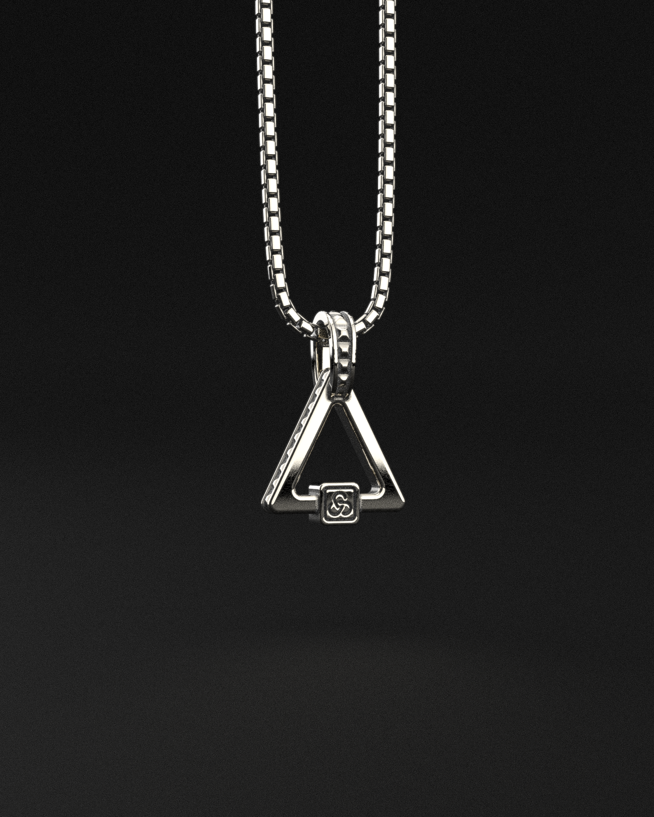 Raw Pyramid Pendant