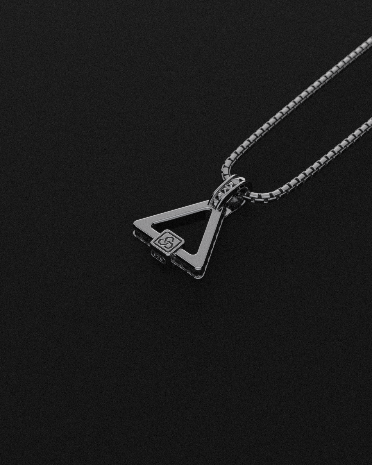 Raw Pyramid Pendant