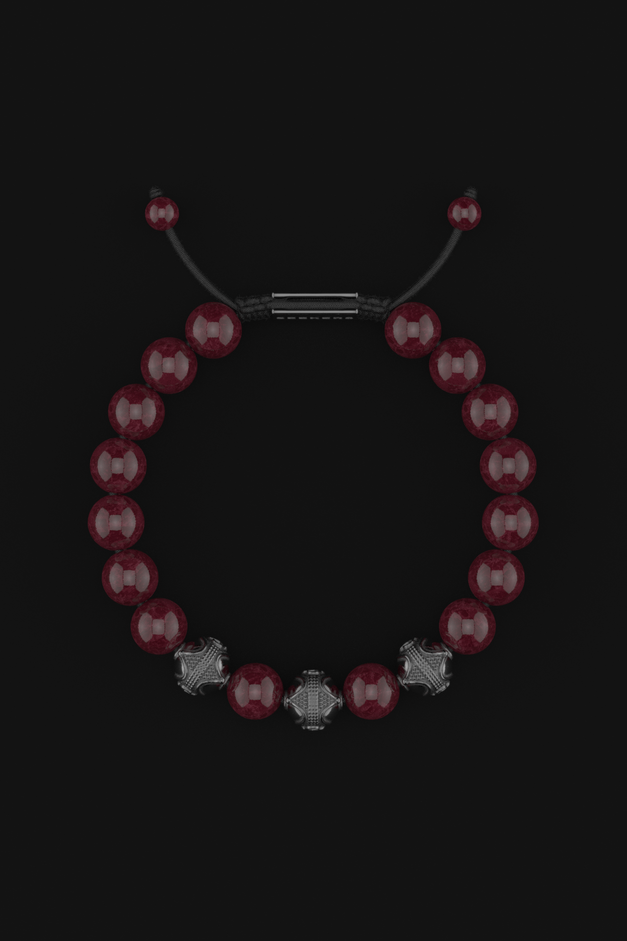 Red Garnet Bracelet 10mm | Premium