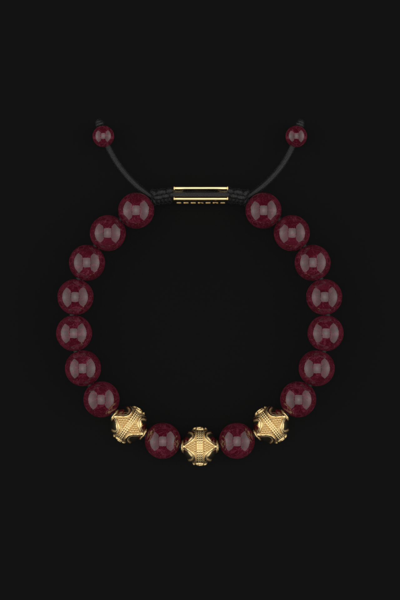 Red Garnet Bracelet 10mm | Premium