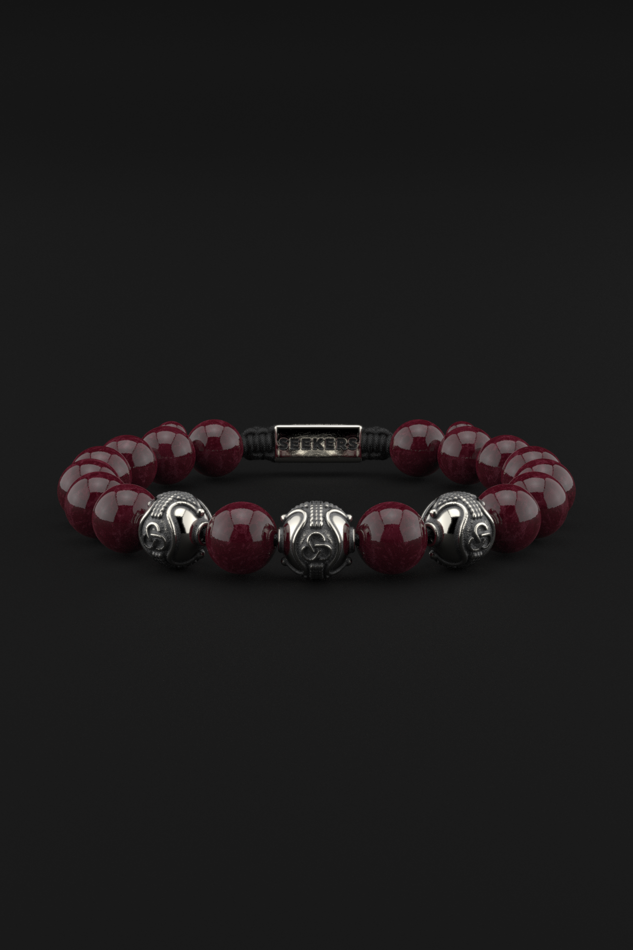 Red Garnet Bracelet 10mm | Premium