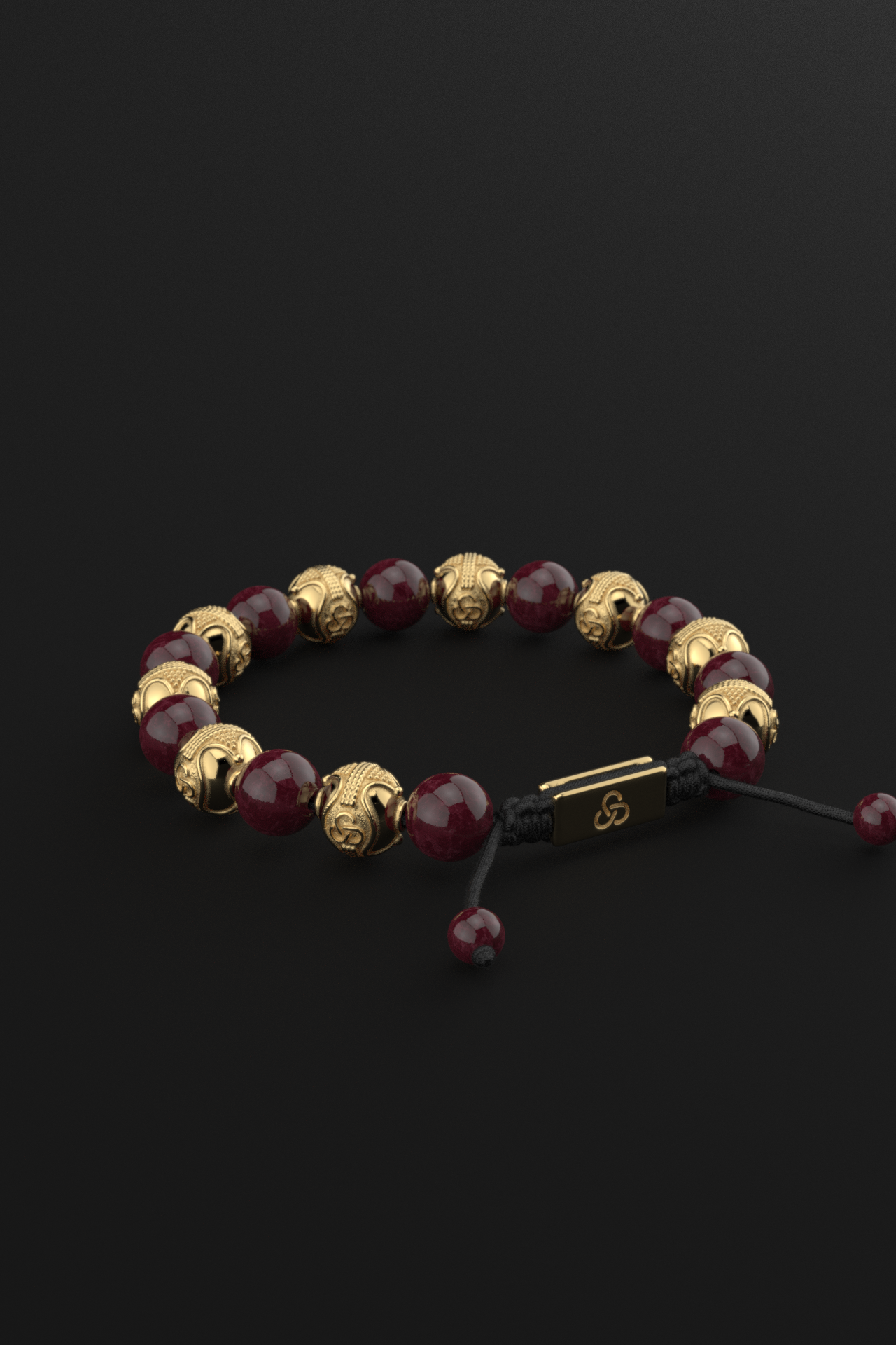 Red Garnet Bracelet 10mm | Prestige