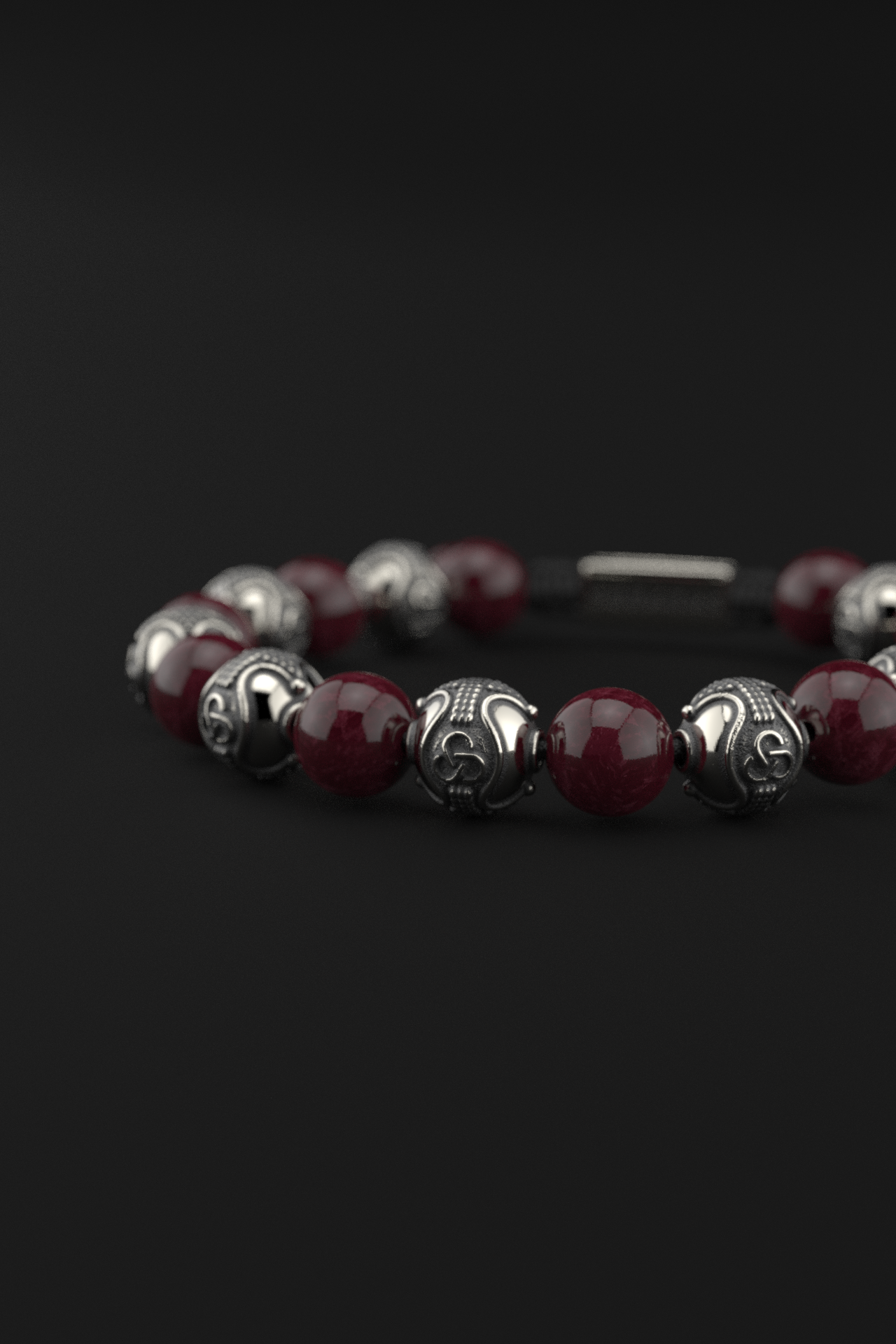 Red Garnet Bracelet 10mm | Prestige