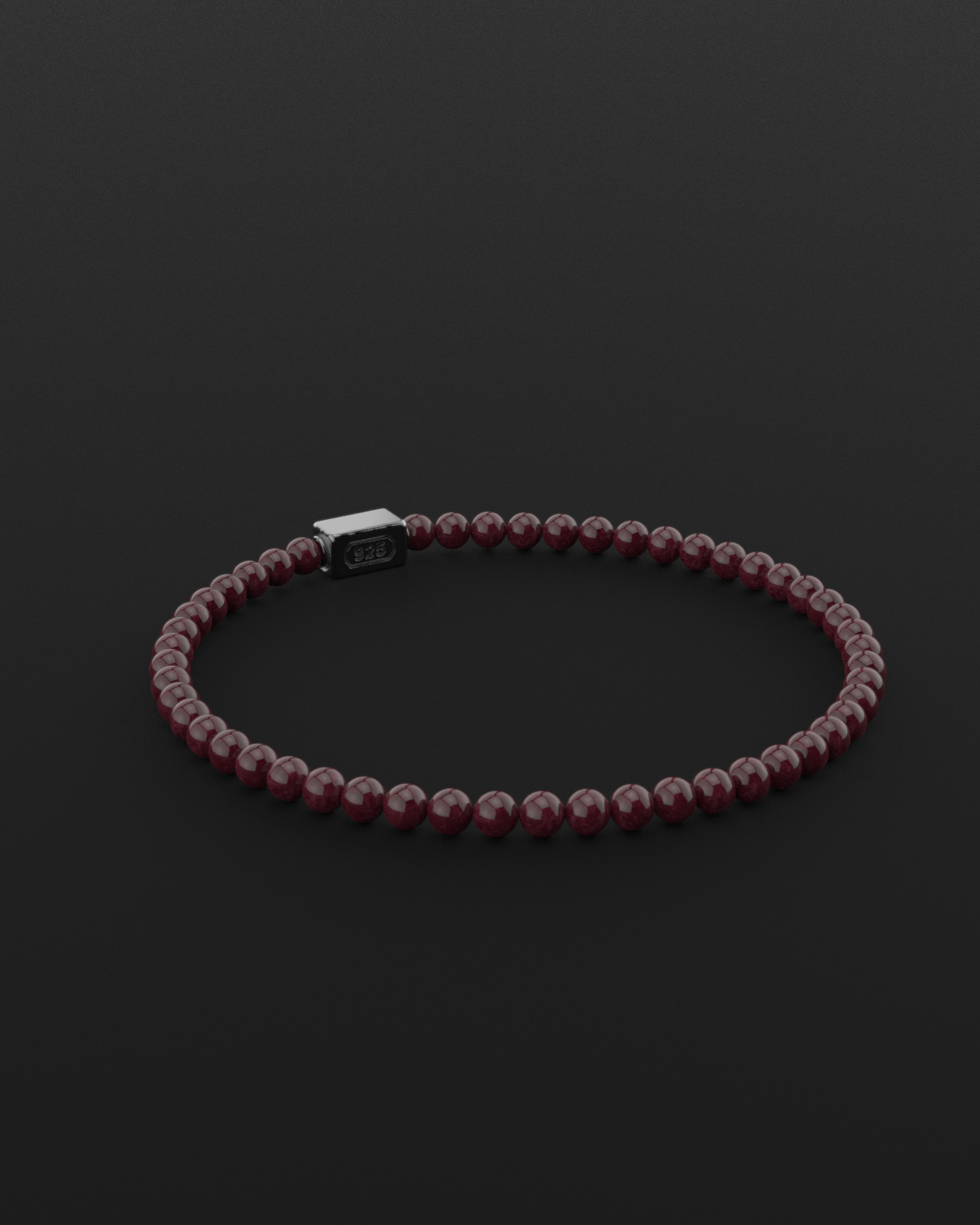 Red Garnet Bracelet 4mm | Essential