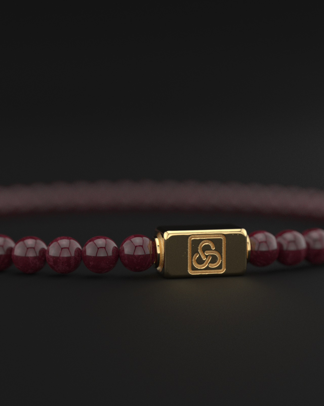 Red Garnet Bracelet 4mm | Essential