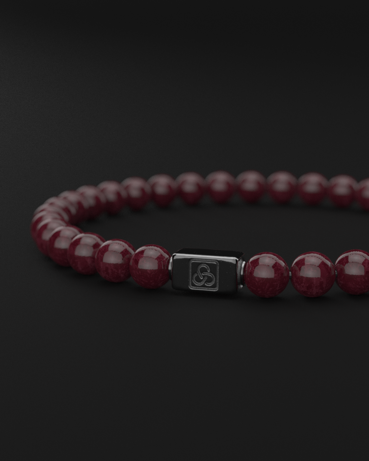 Red Garnet Bracelet 6mm | Essential