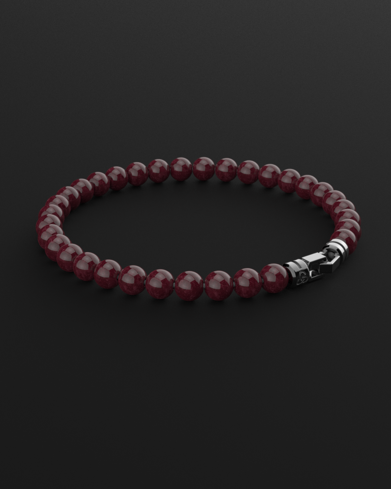 Red Garnet Bracelet 6mm | VERTEX