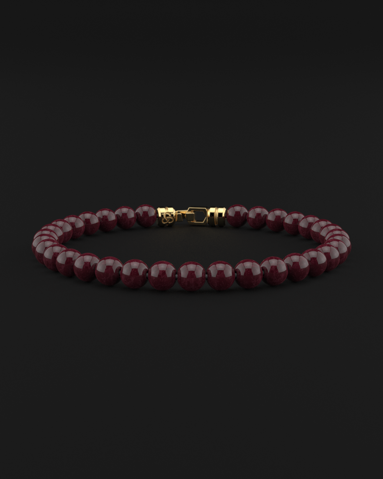 Red Garnet Bracelet 6mm | VERTEX