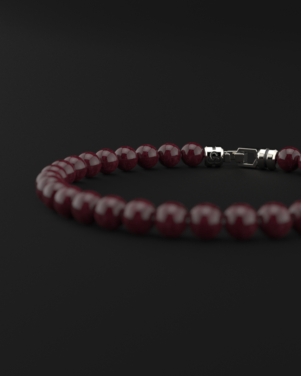 Red Garnet Bracelet 6mm | VERTEX