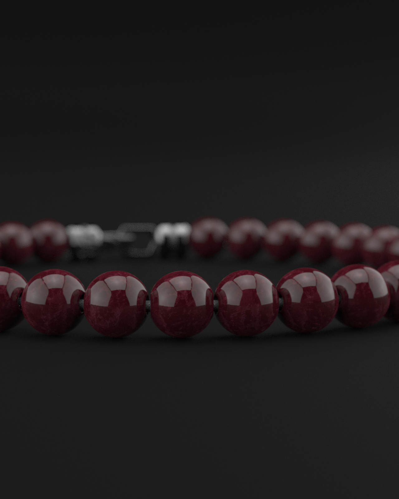 Red Garnet Bracelet 6mm | VERTEX