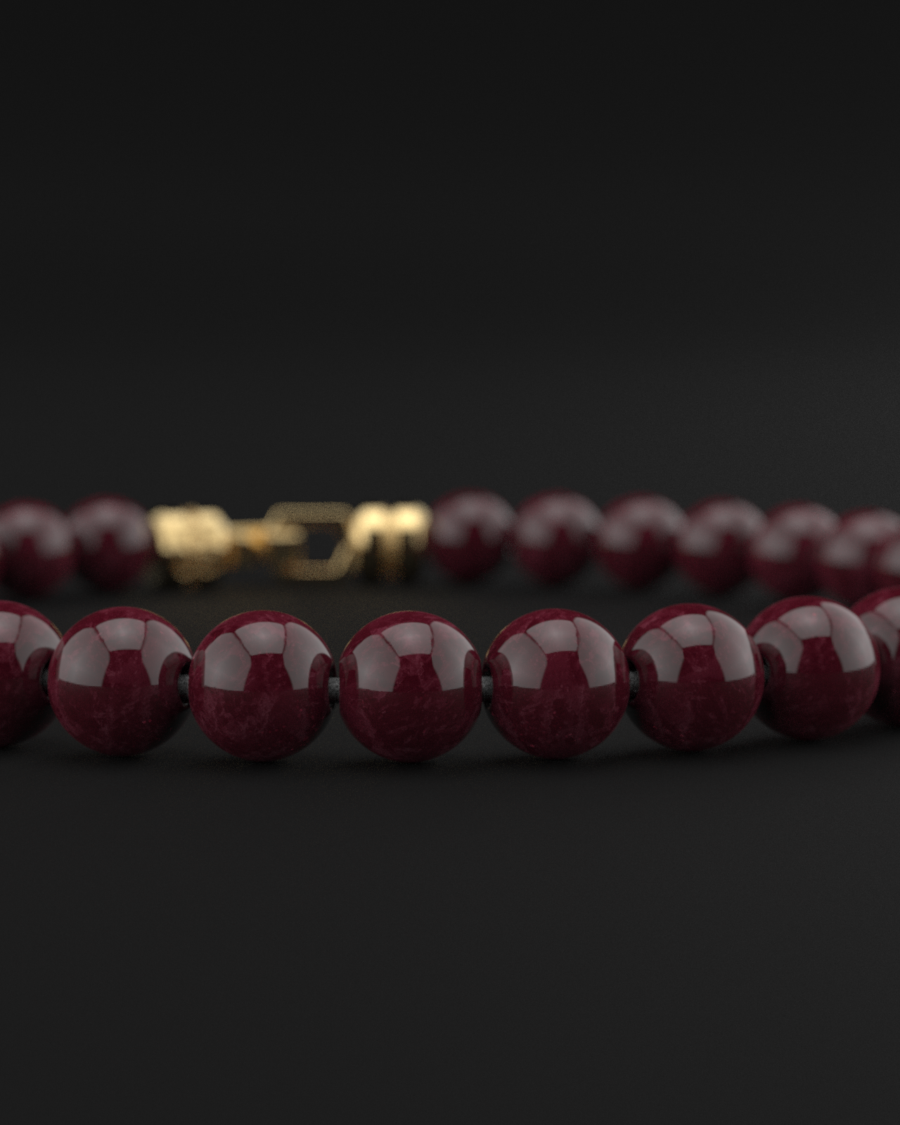 Red Garnet Bracelet 6mm | VERTEX