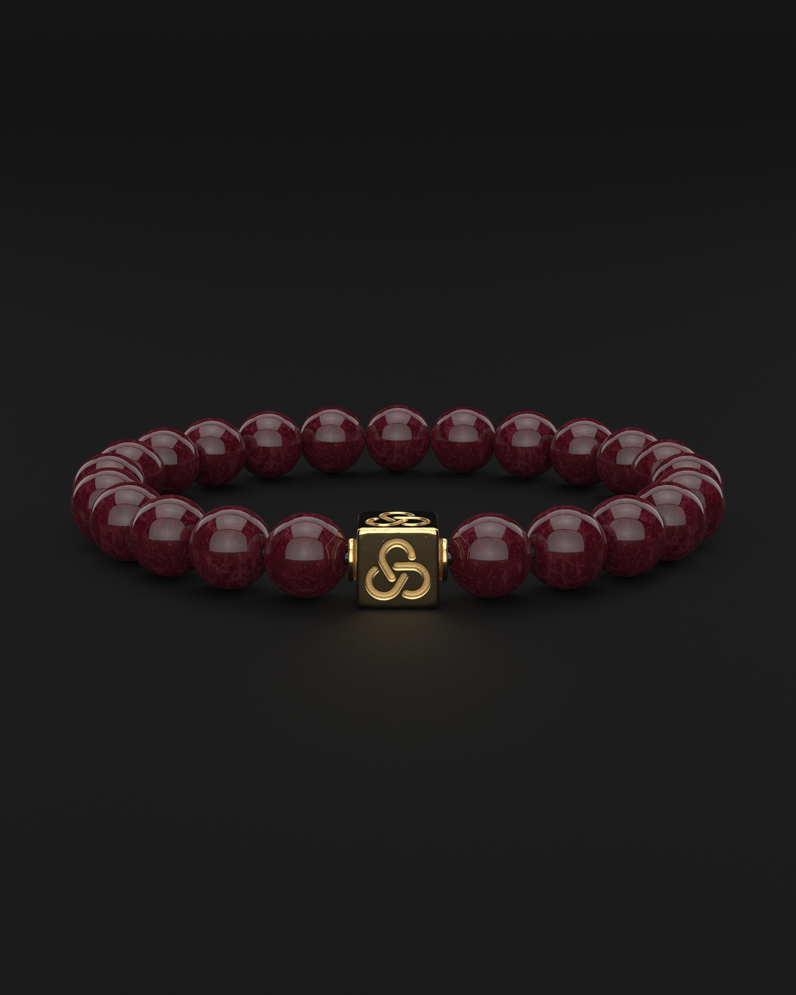 Red Garnet Bracelet 8mm | Essential