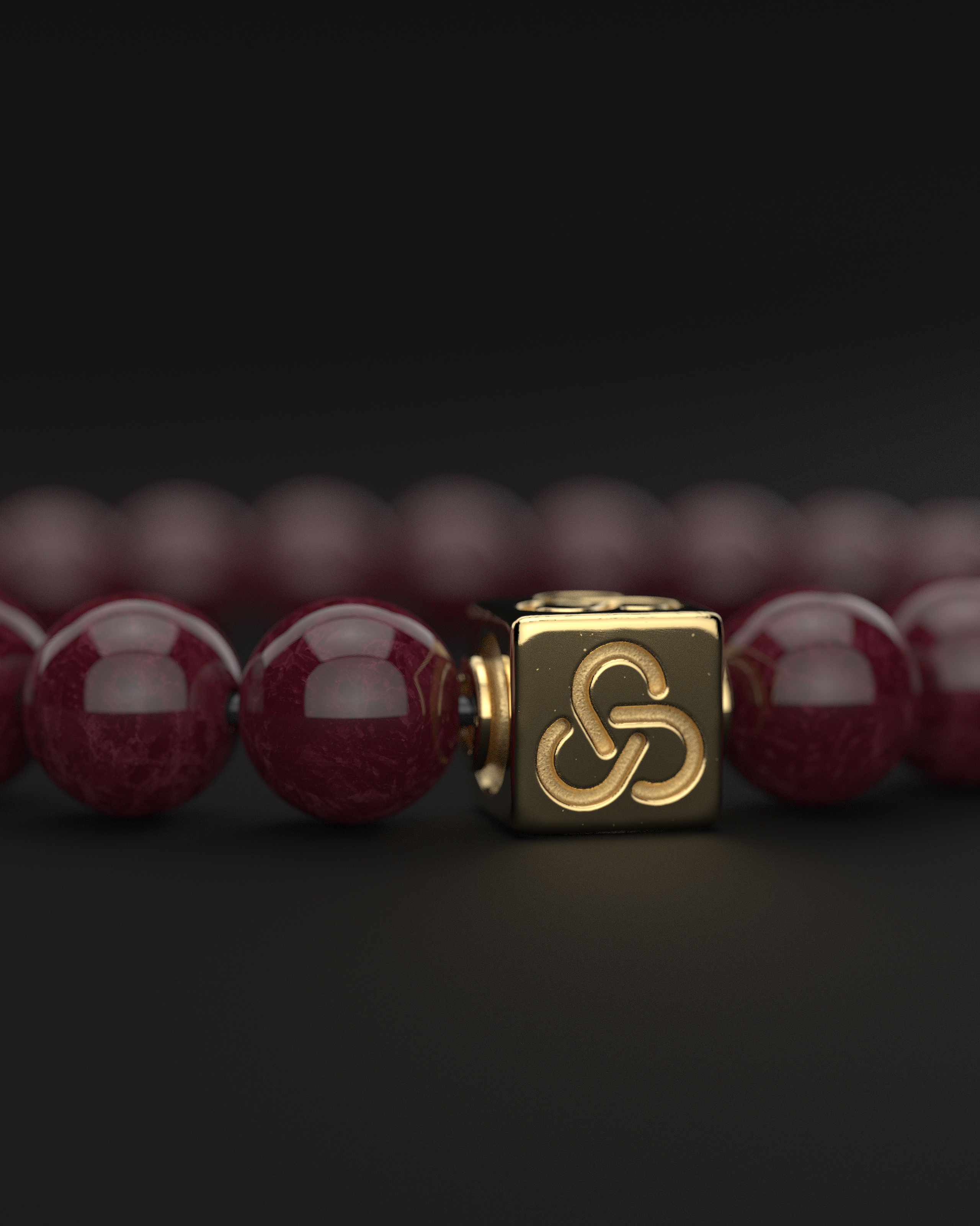 Red Garnet Bracelet 8mm | Essential