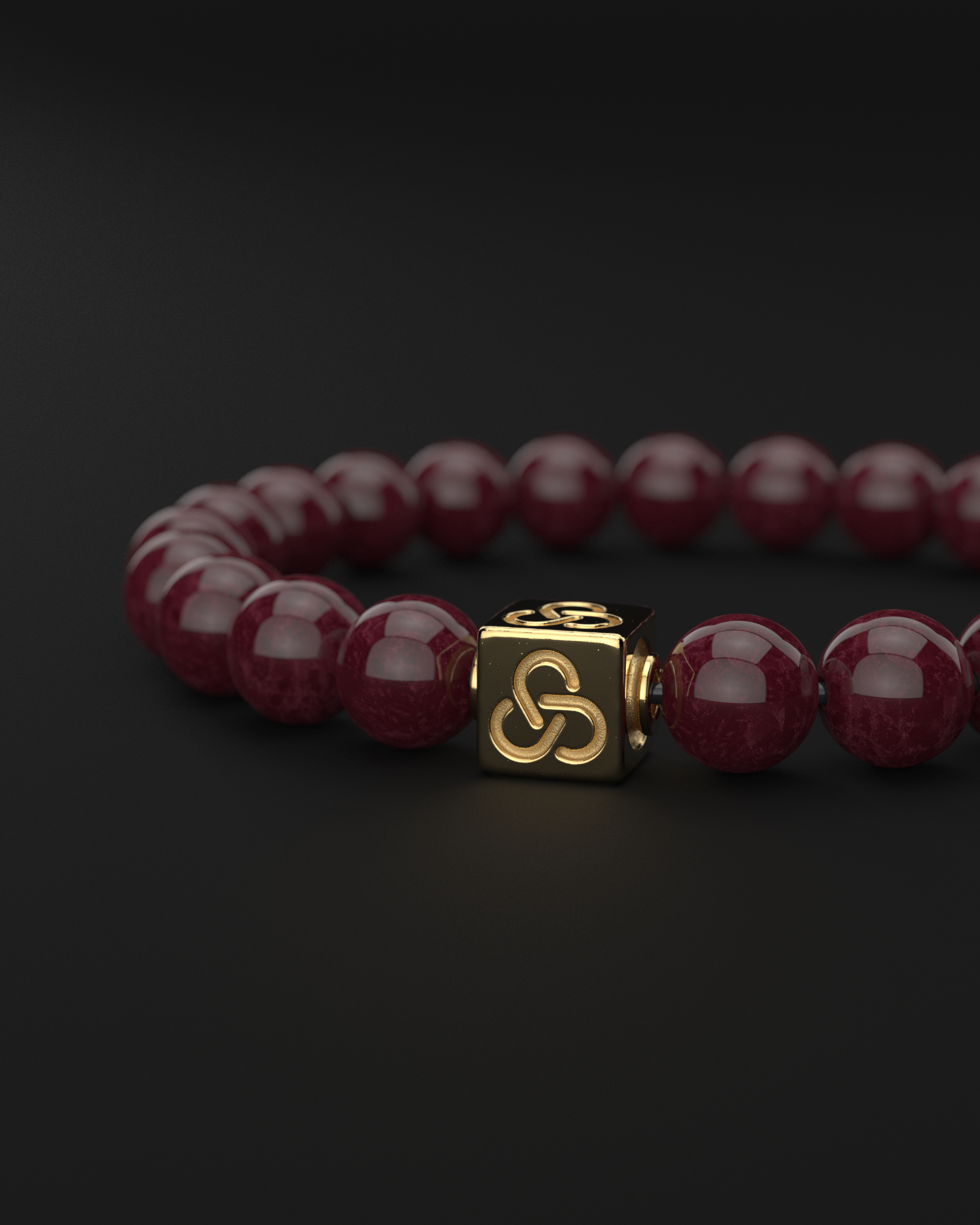 Red Garnet Bracelet 8mm | Essential