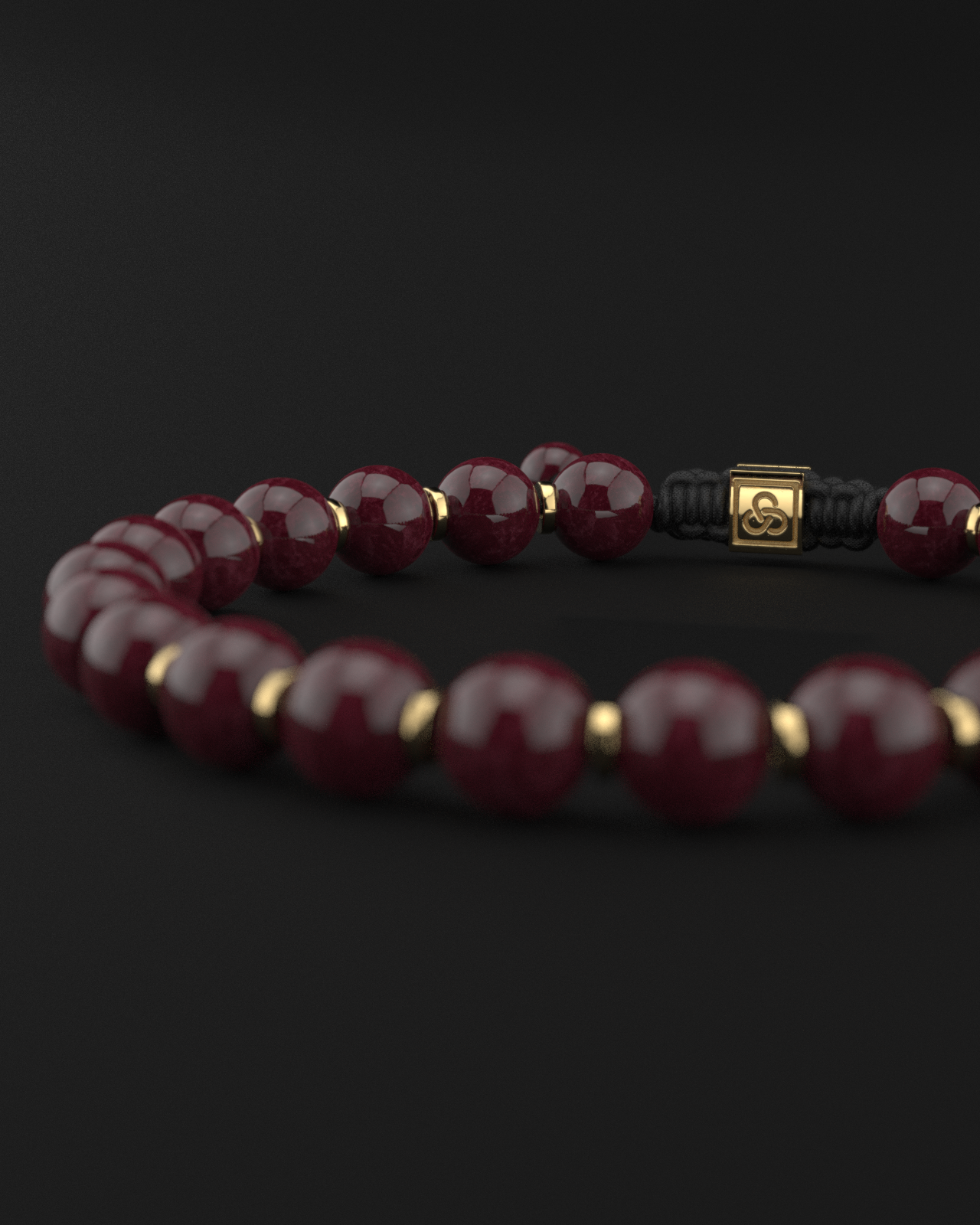 Red Garnet Bracelet 8mm | Prayer