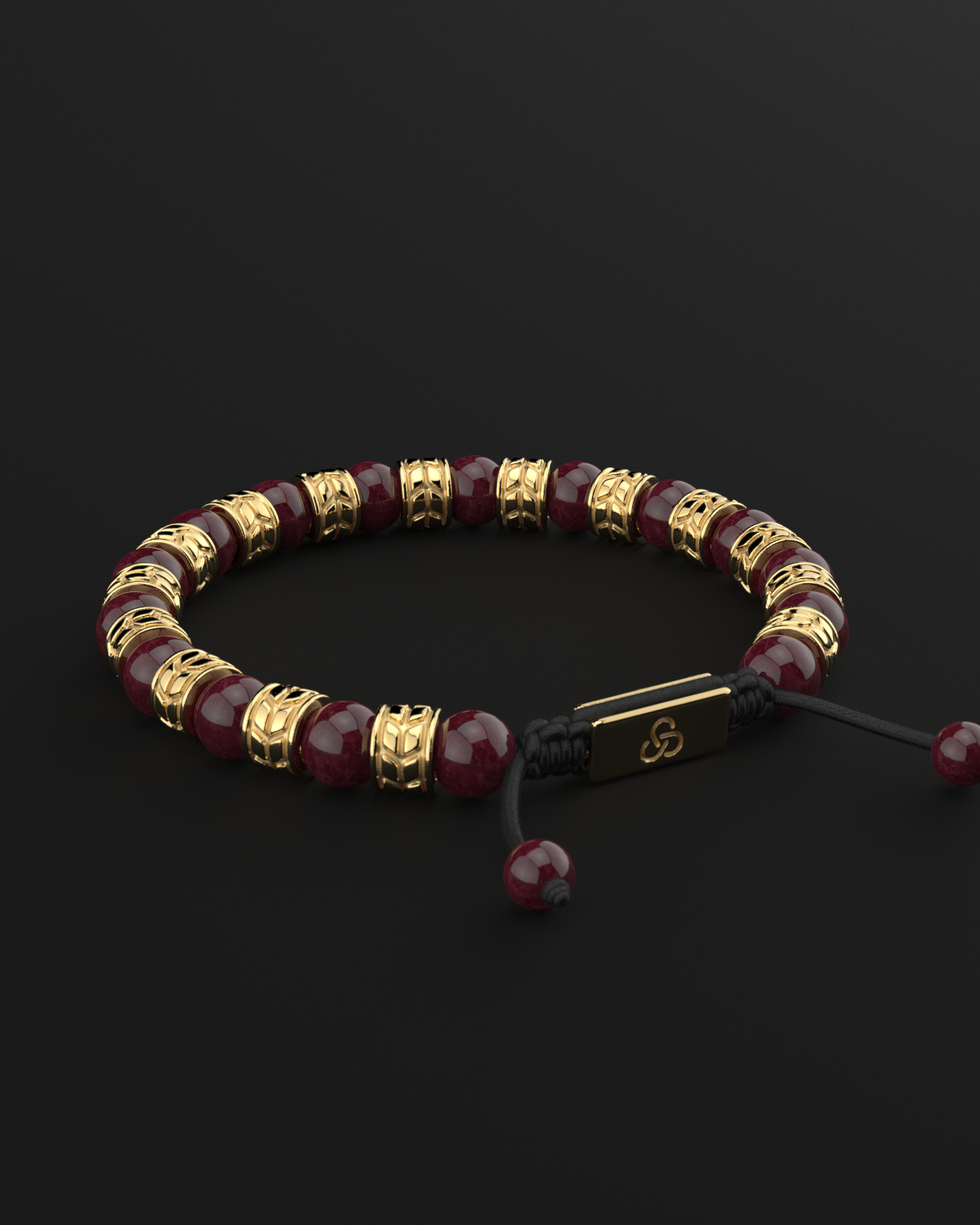 Red Garnet Bracelet 8mm | Royale