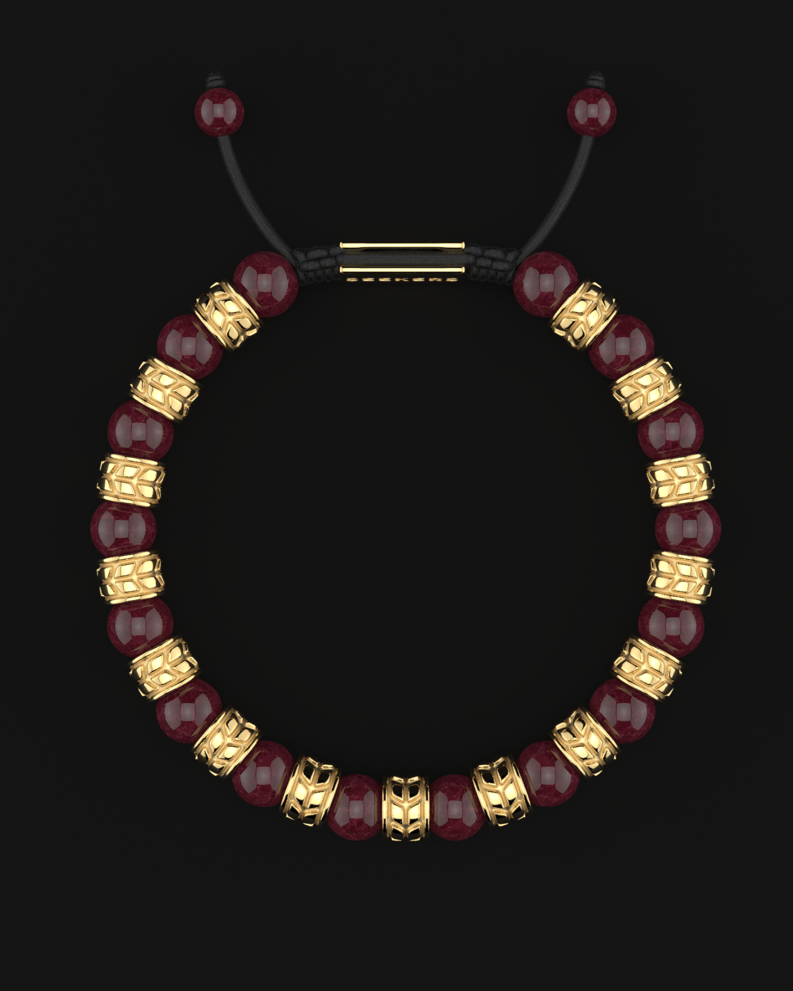 Red Garnet Bracelet 8mm | Royale