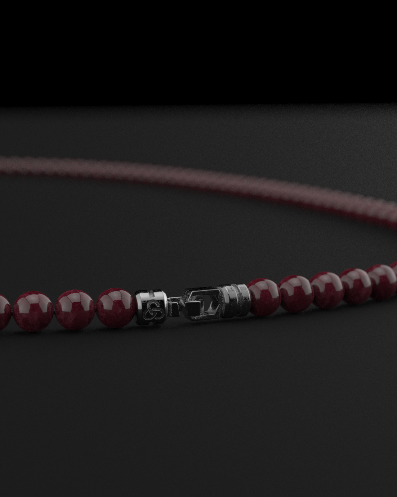 Red Garnet Necklace 6mm | Vertex