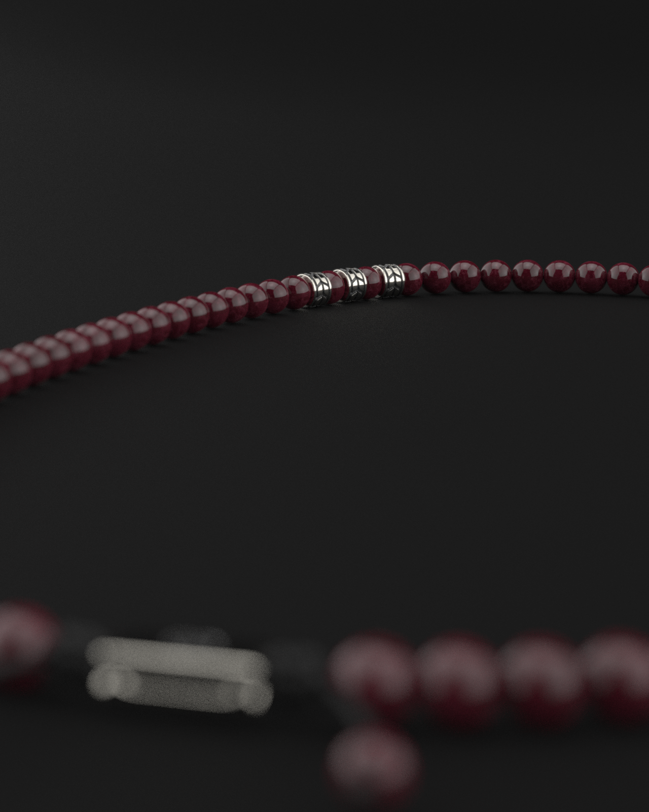 Red Garnet Necklace 8mm | Royale