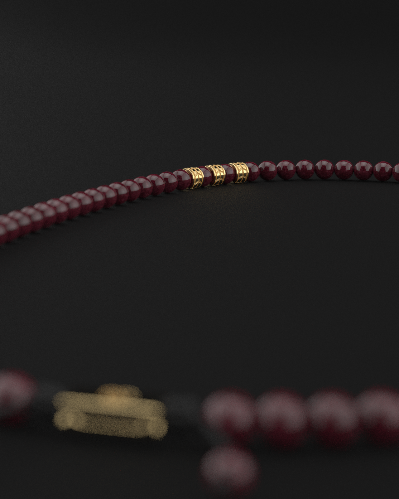 Red Garnet Necklace 8mm | Royale