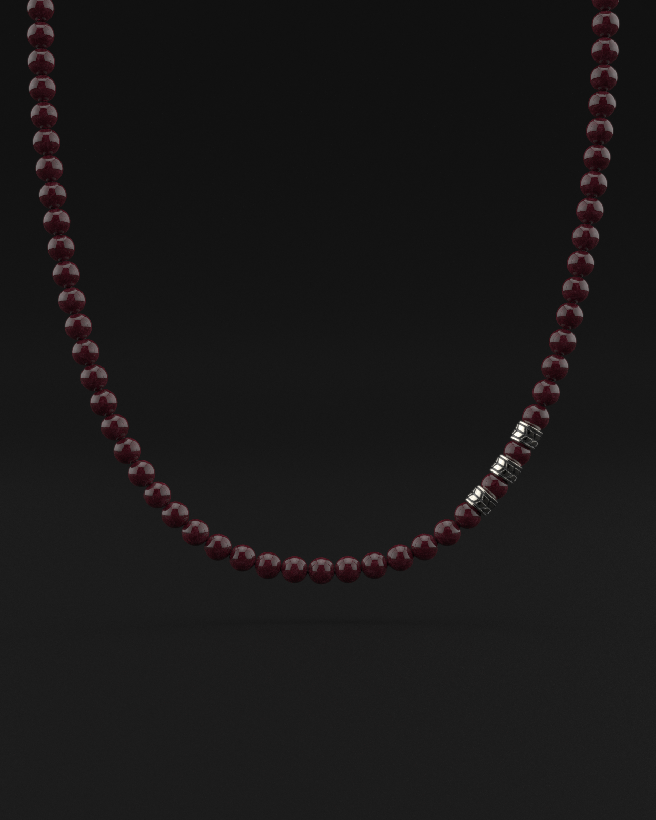 Red Garnet Necklace 8mm | Royale