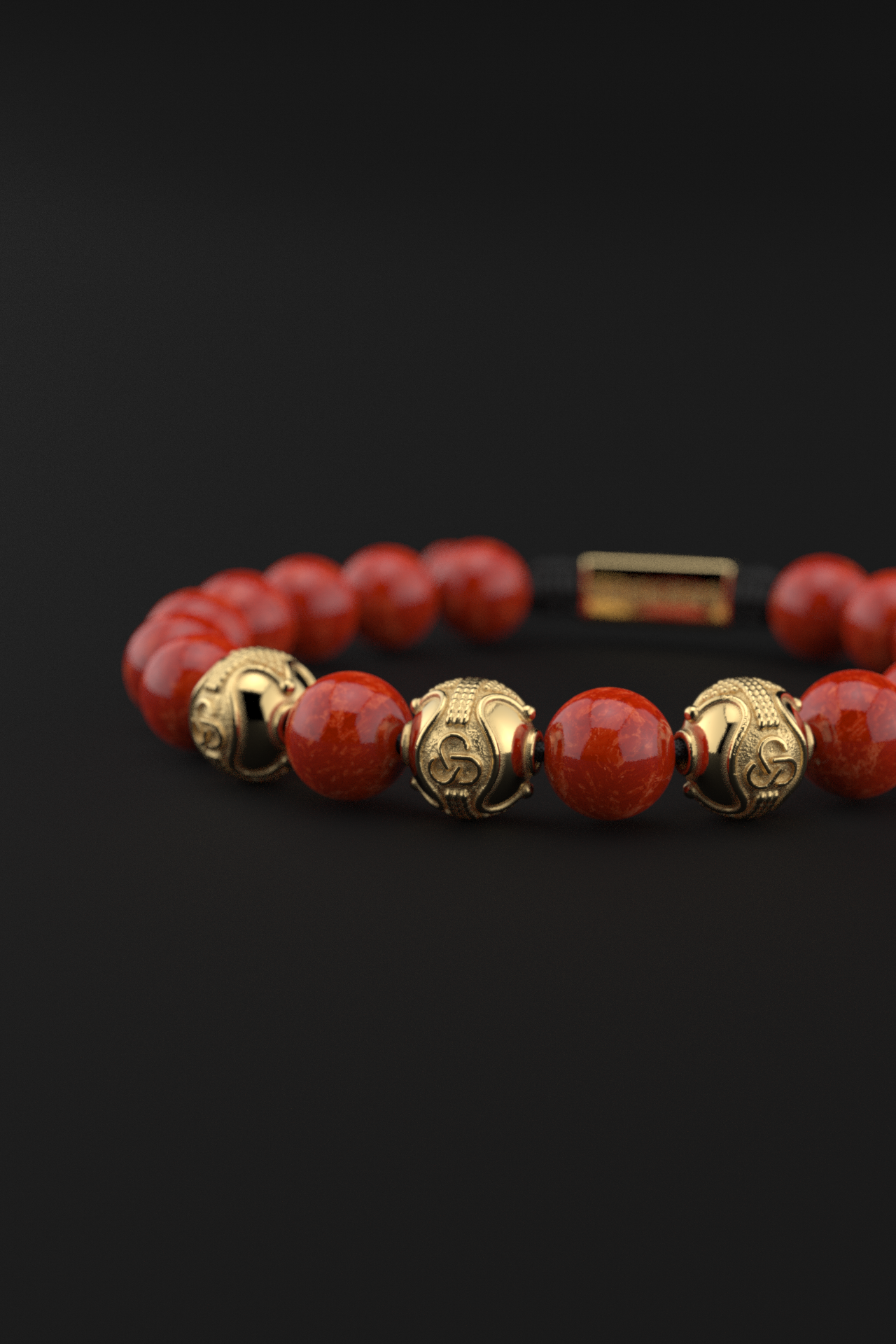 Red Jade Bracelet 10mm | Premium