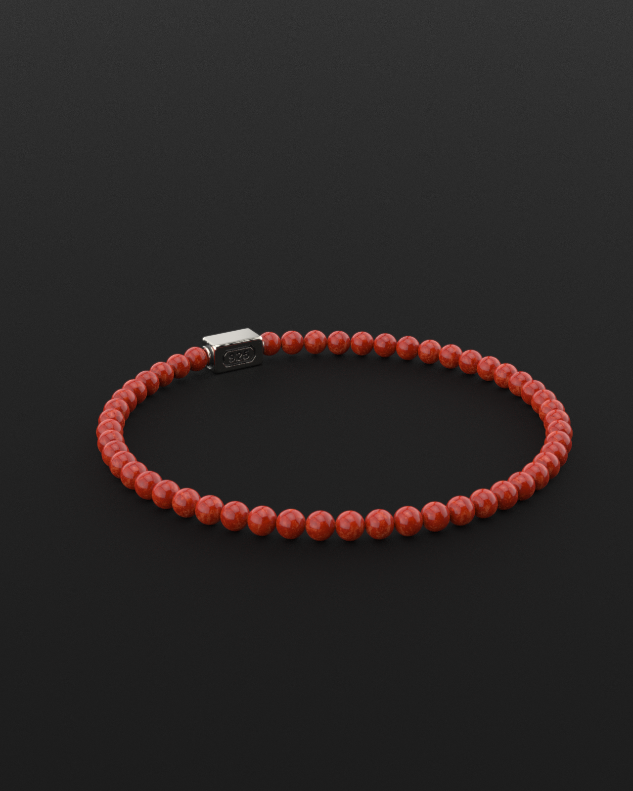 Red Jade Bracelet 4mm | Essential