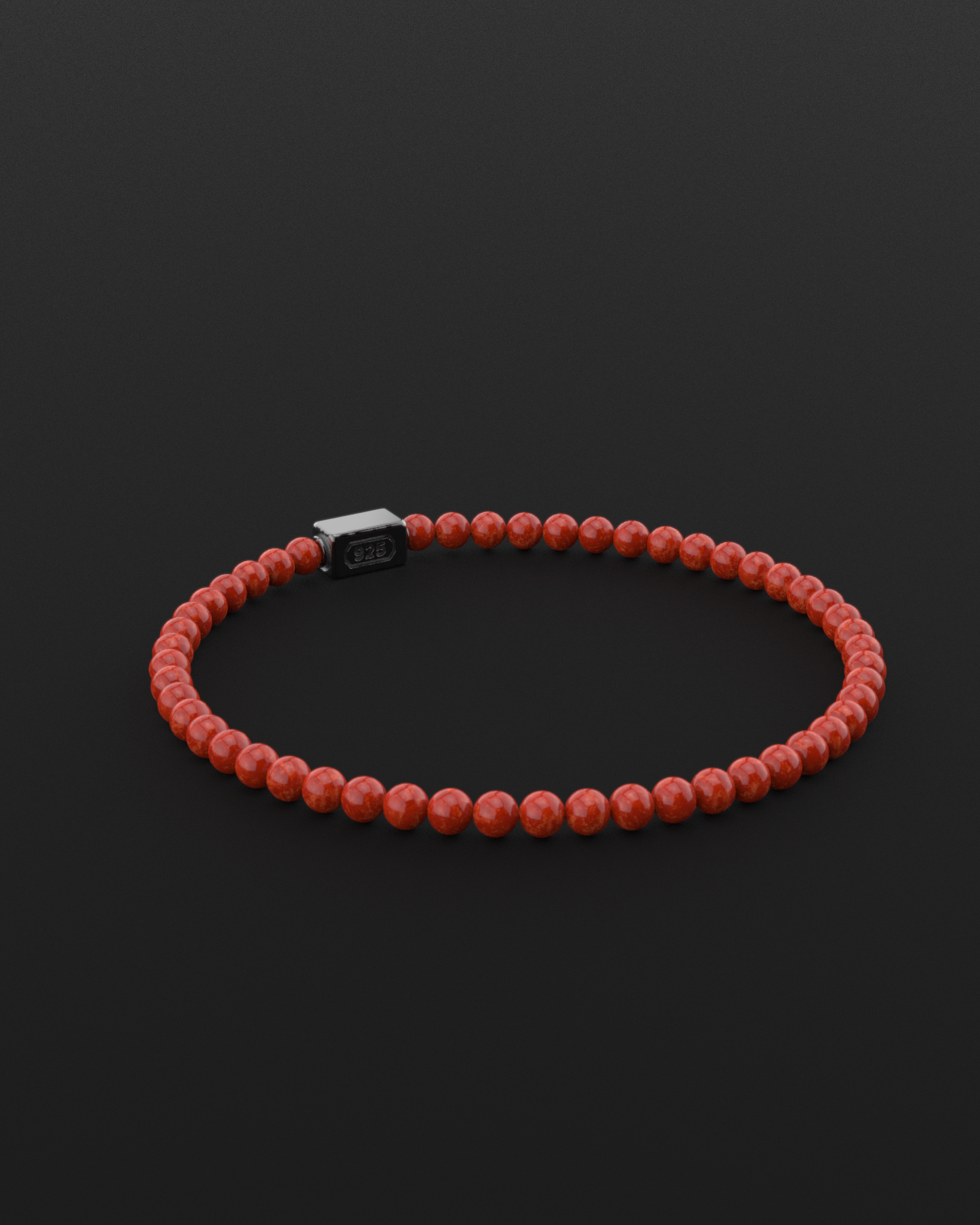 Red Jade Bracelet 4mm | Essential