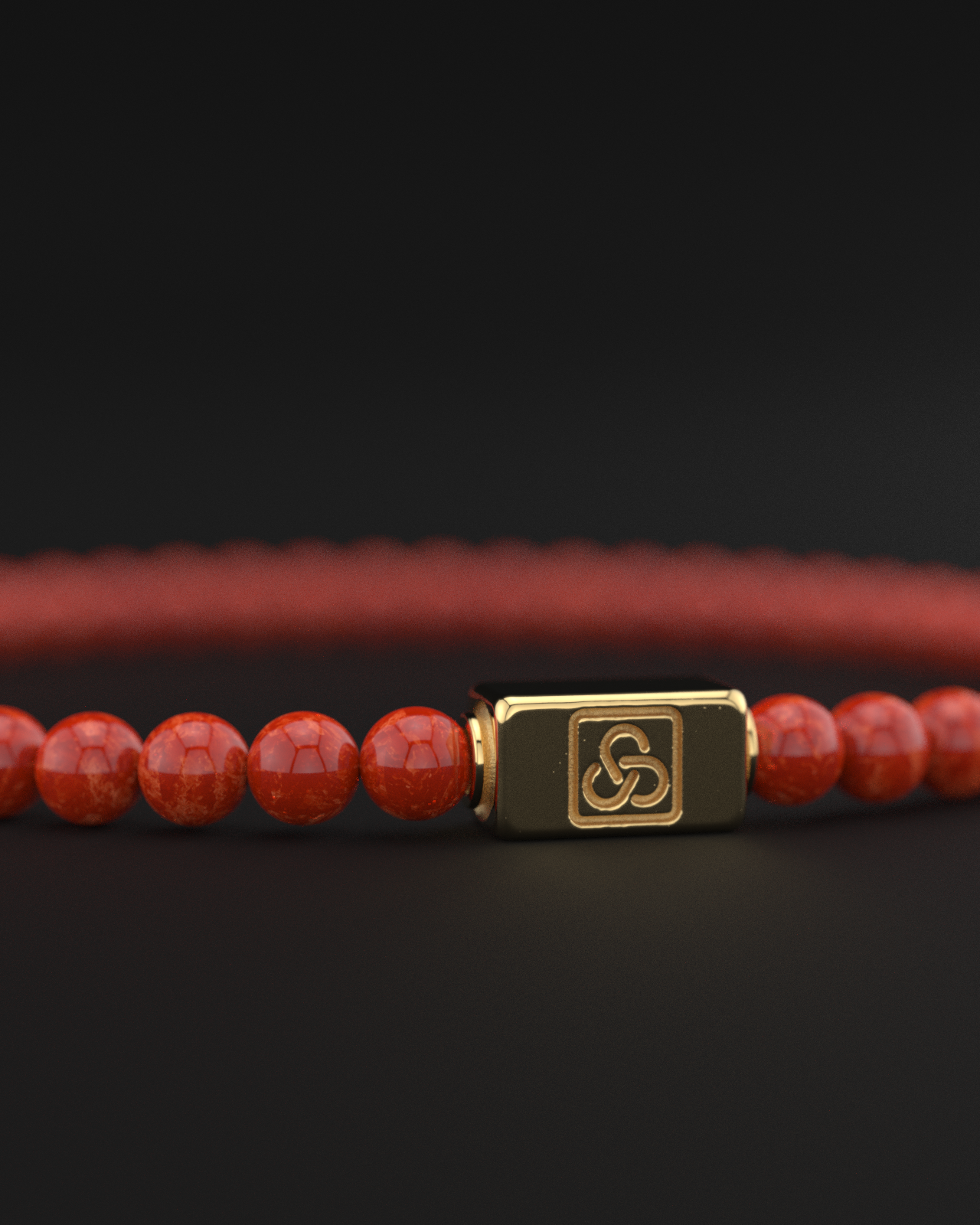 Red Jade Bracelet 4mm | Essential