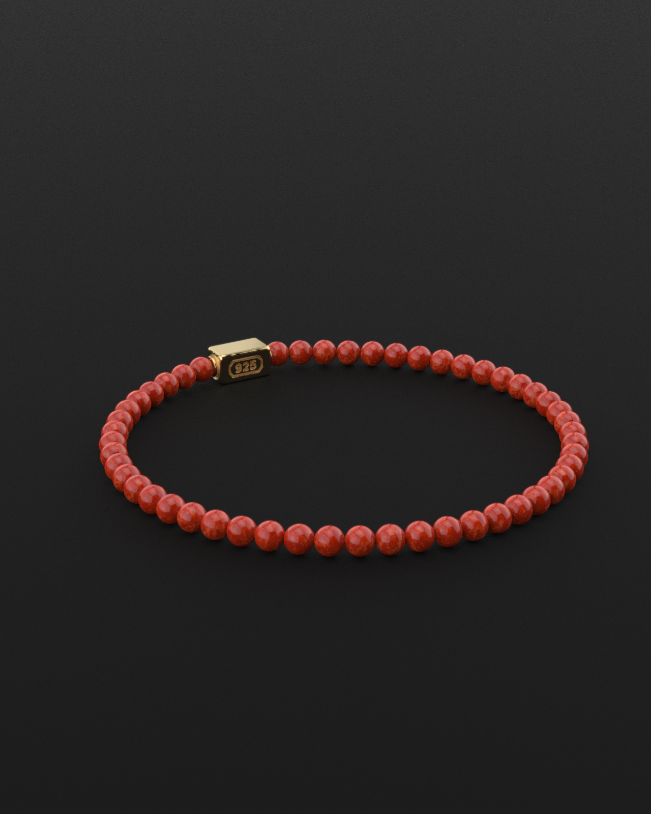 Red Jade Bracelet 4mm | Essential