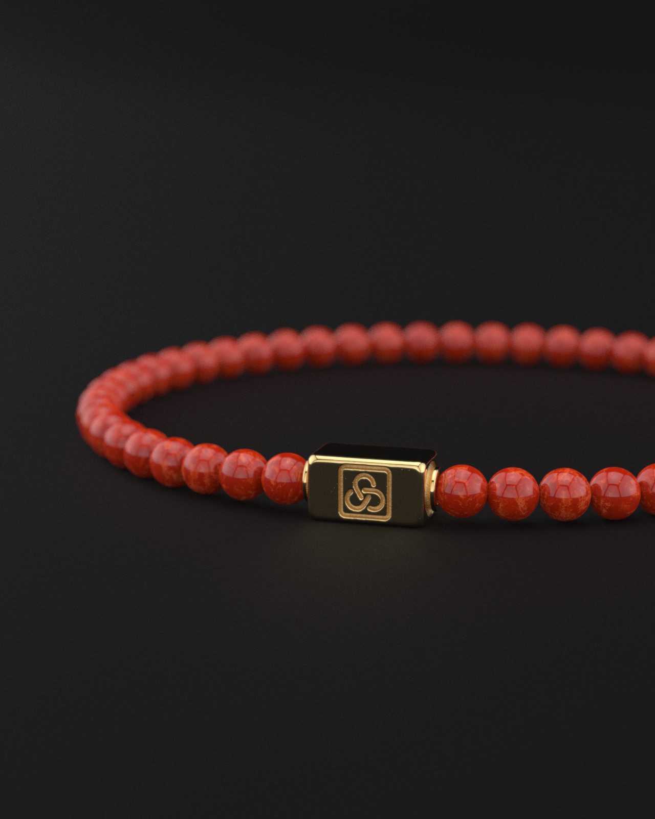 Red Jade Bracelet 4mm | Essential