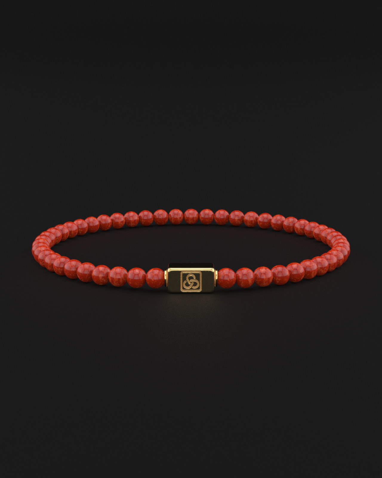 Red Jade Bracelet 4mm | Essential