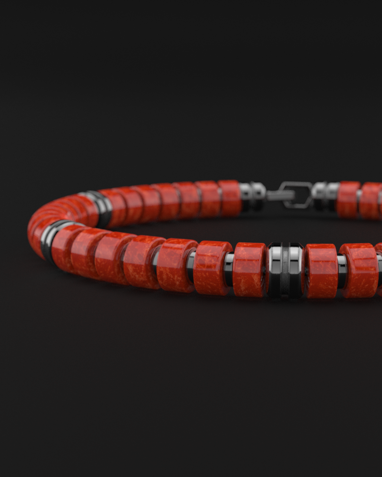 Red Jade Bracelet 6mm | Premium Spacer