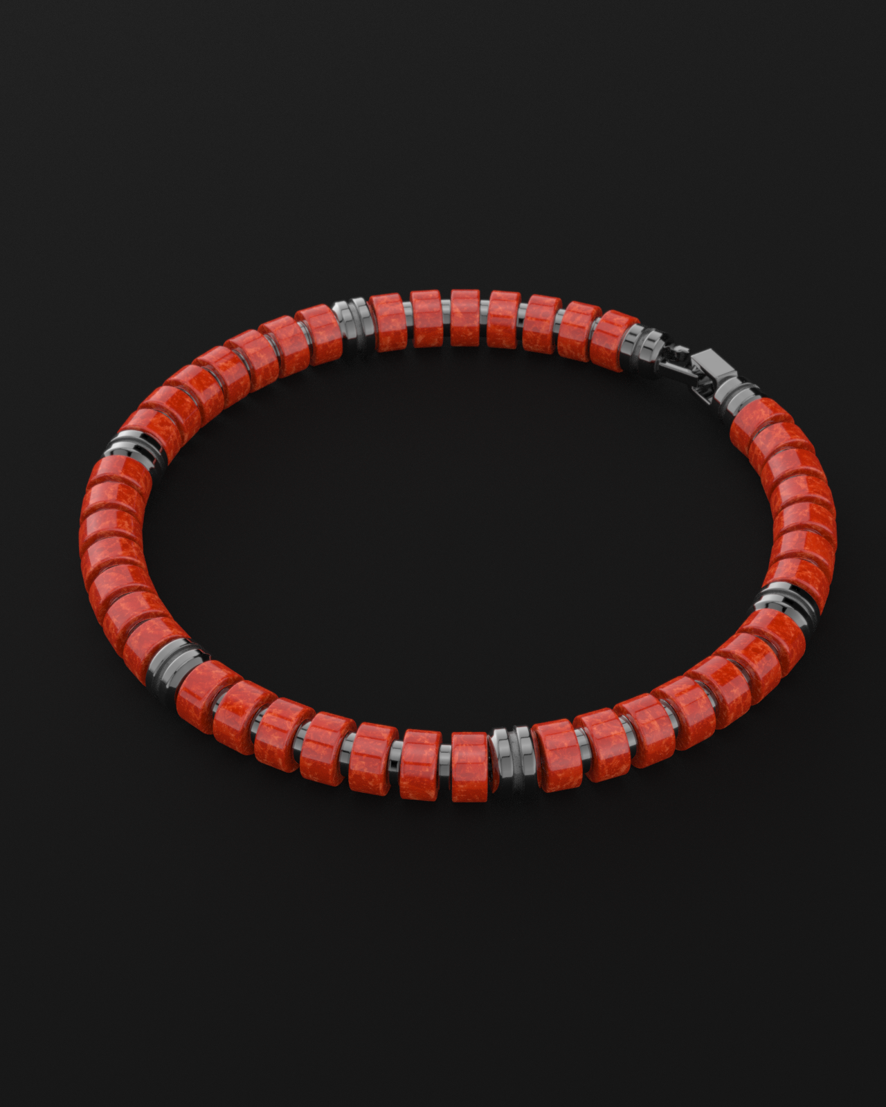 Red Jade Bracelet 6mm | Premium Spacer