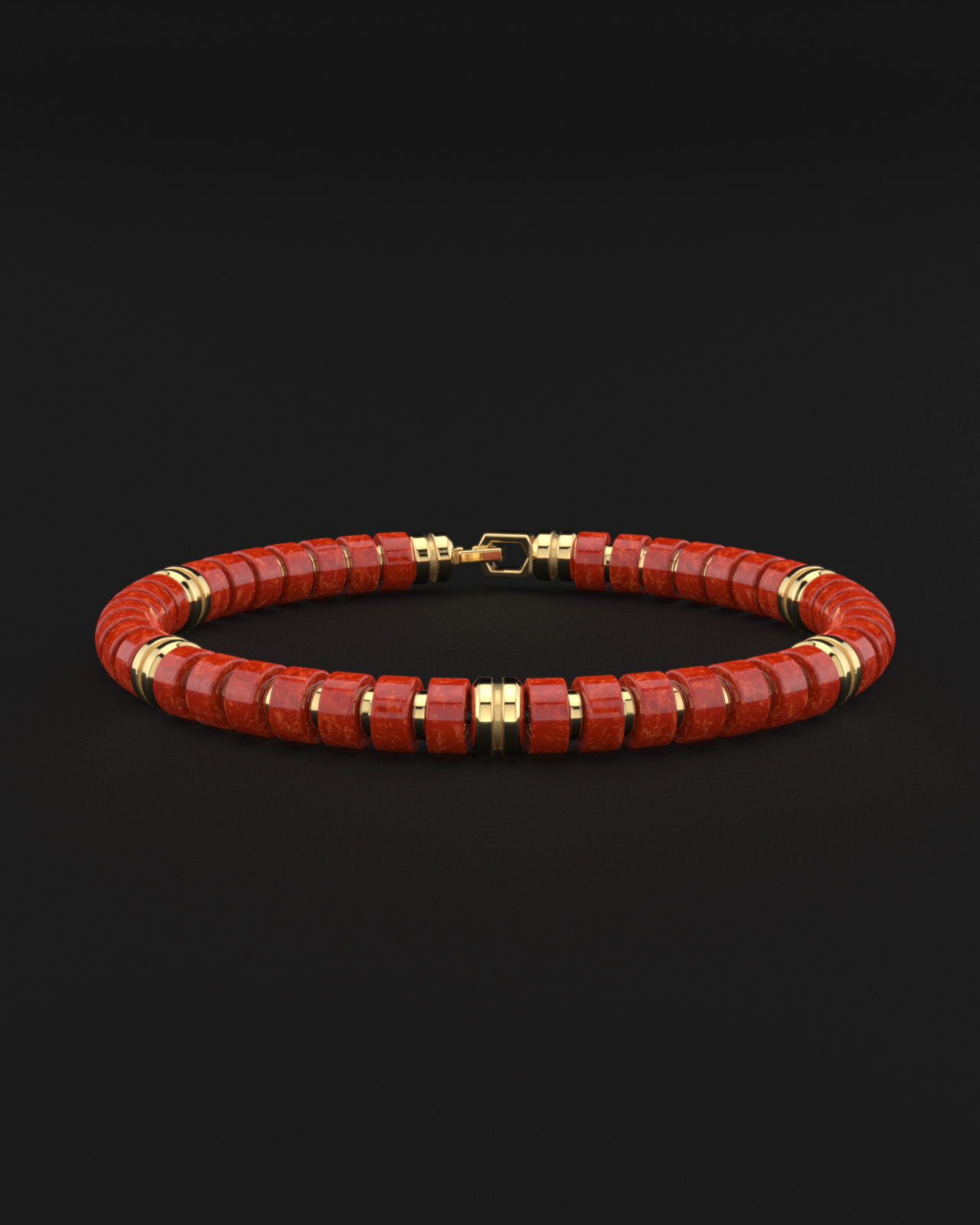 Red Jade Bracelet 6mm | Premium Spacer