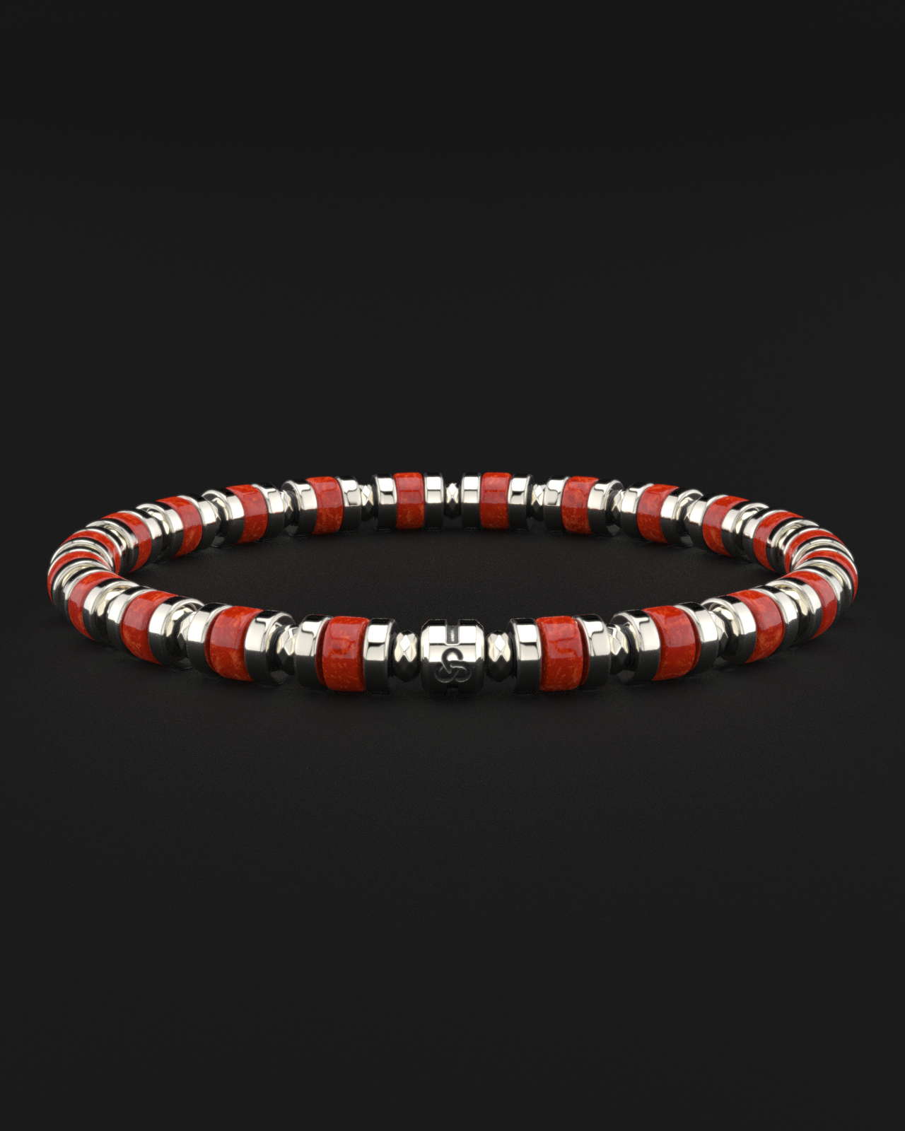 Red Jade Bracelet 6mm | Spacer