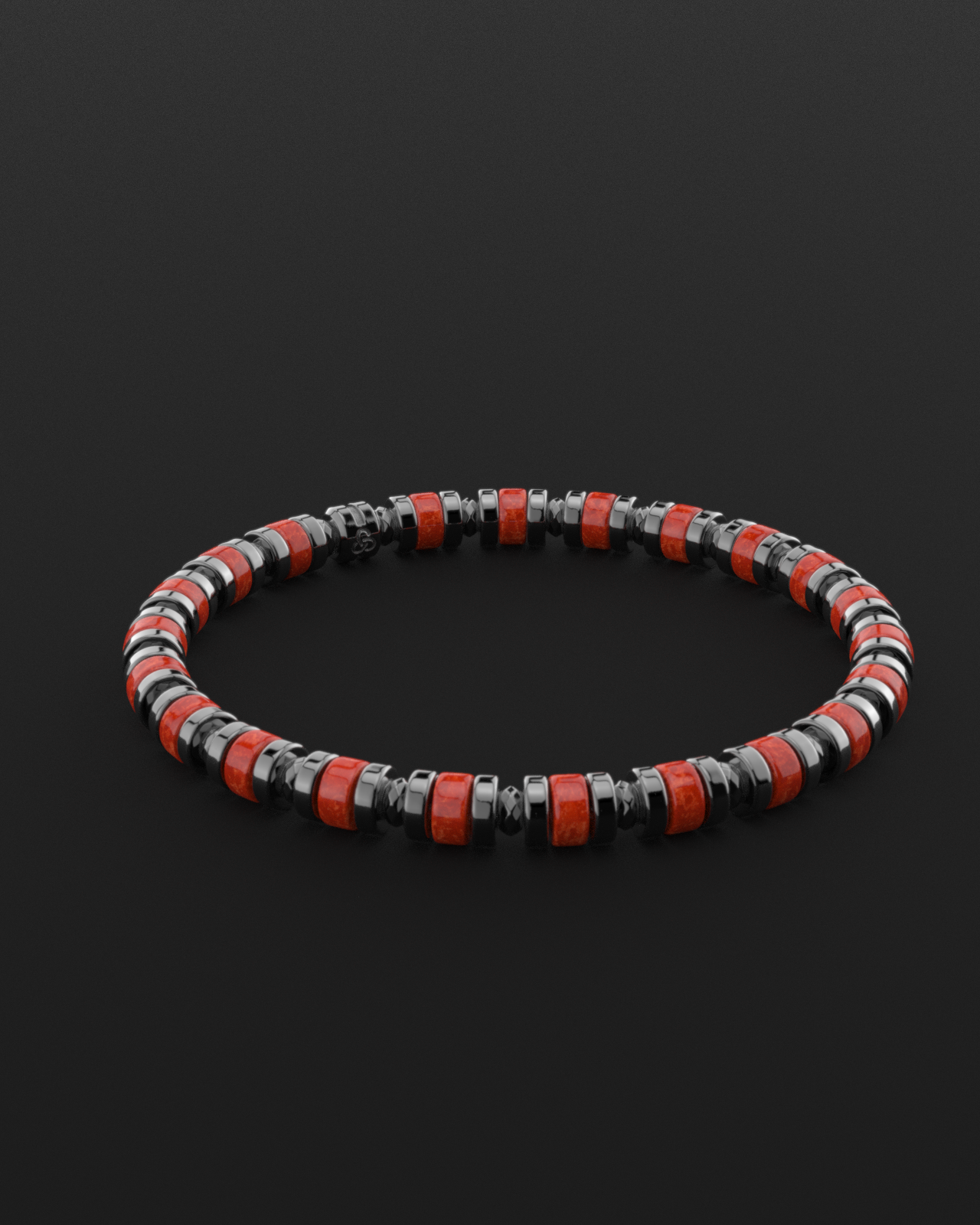 Red Jade Bracelet 6mm | Spacer